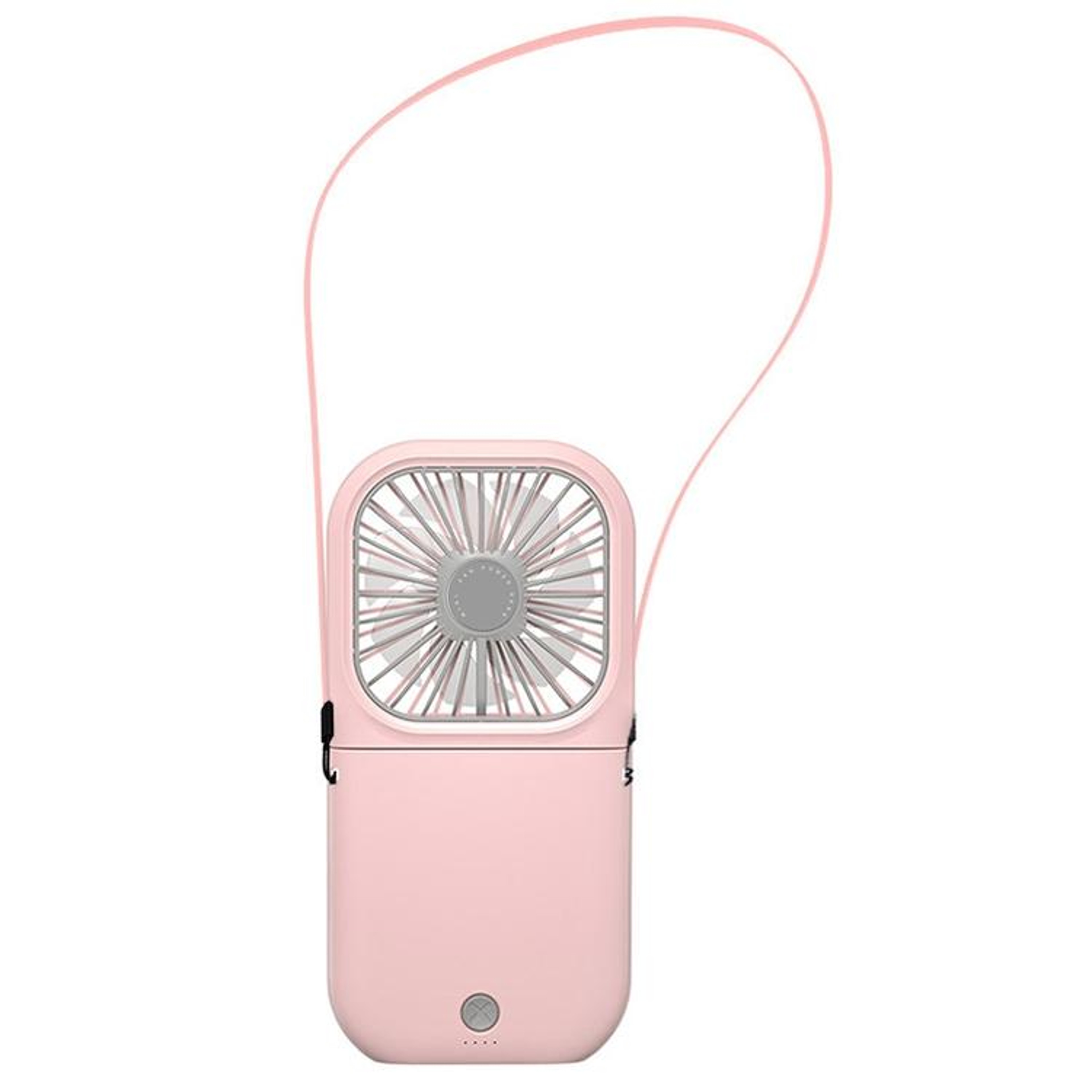 3in1 Portable Neck Fan With Power Bank Quiet USB Rechargeable Foldable Cooling Fan 13