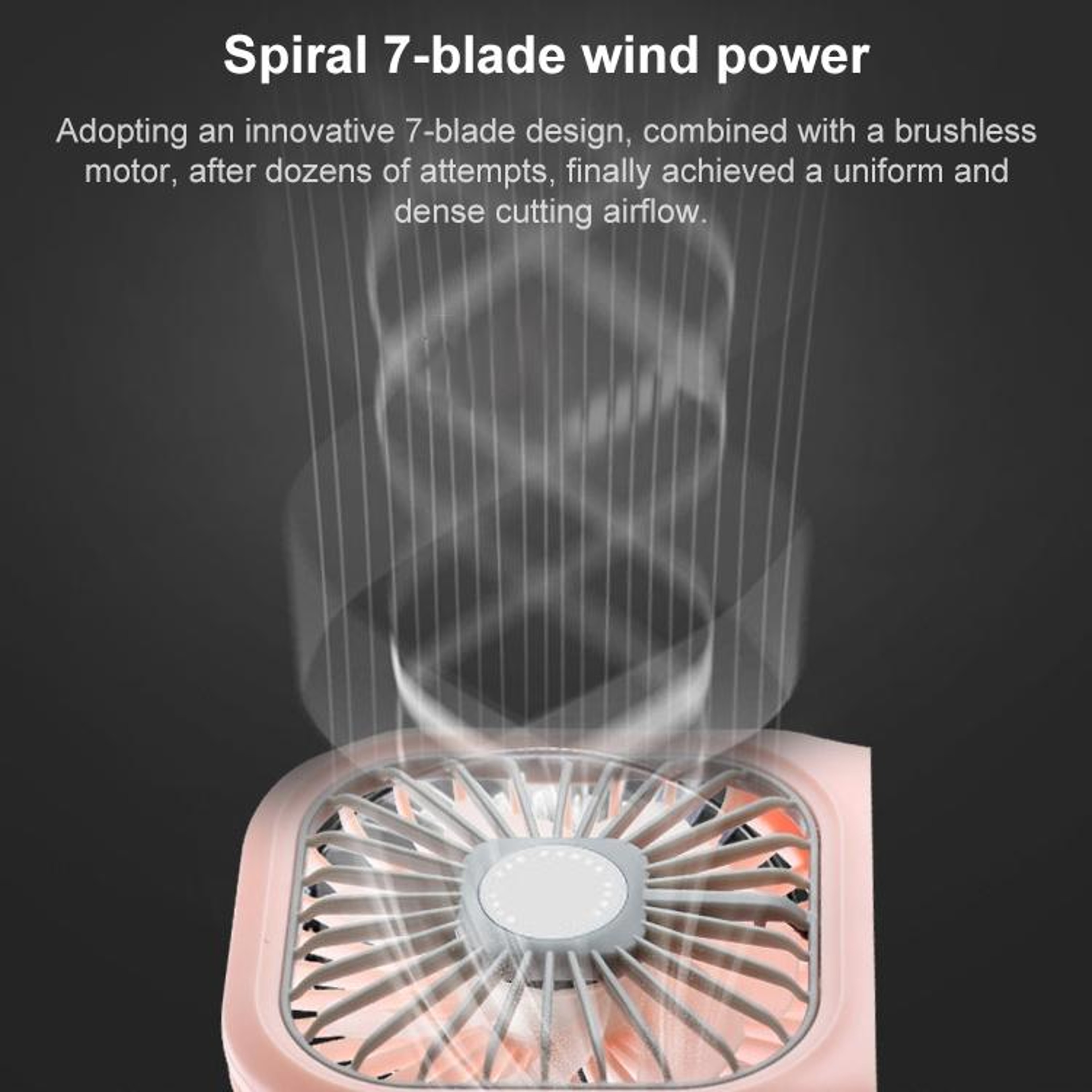 3in1 Portable Neck Fan With Power Bank Quiet USB Rechargeable Foldable Cooling Fan 10