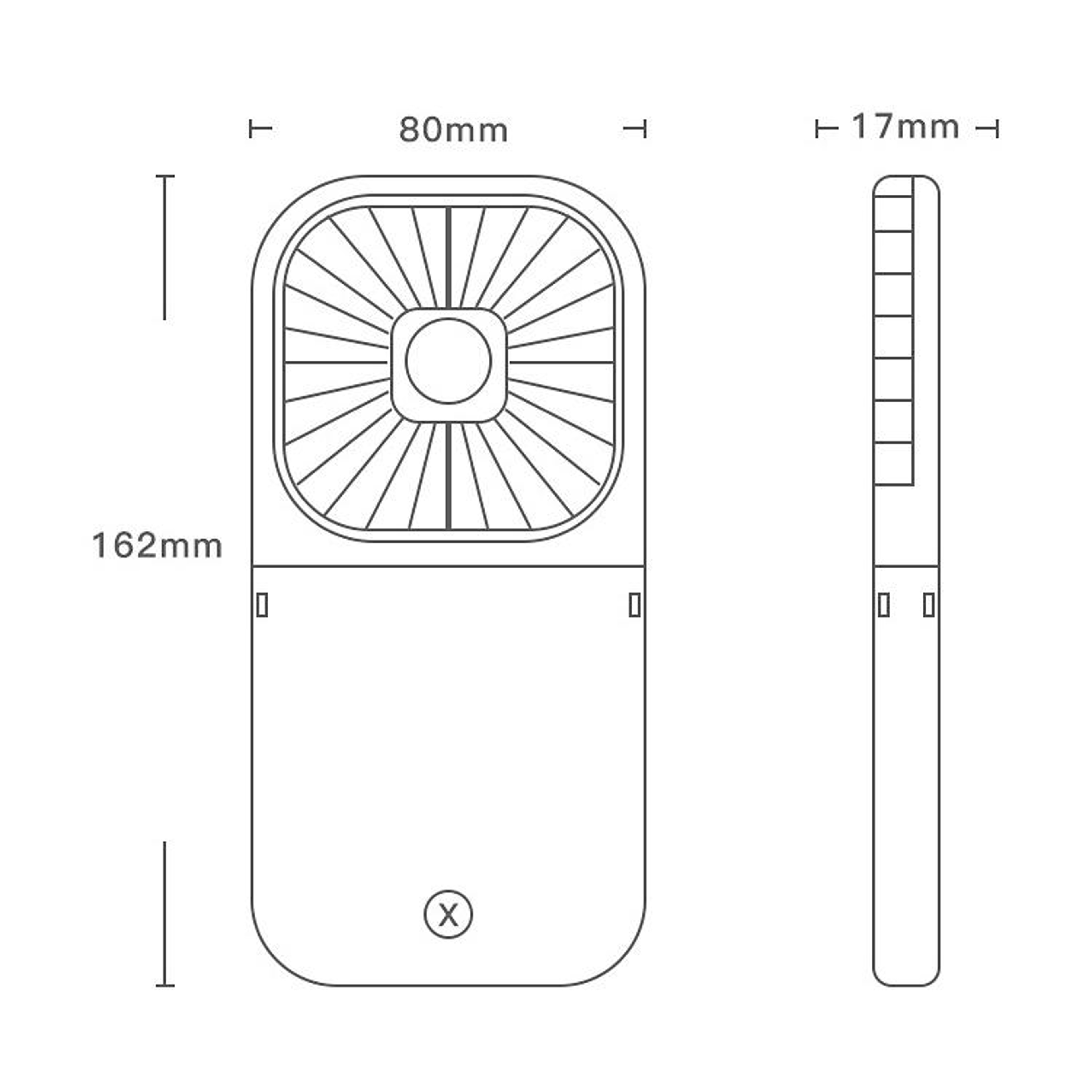 3in1 Portable Neck Fan With Power Bank Quiet USB Rechargeable Foldable Cooling Fan 5