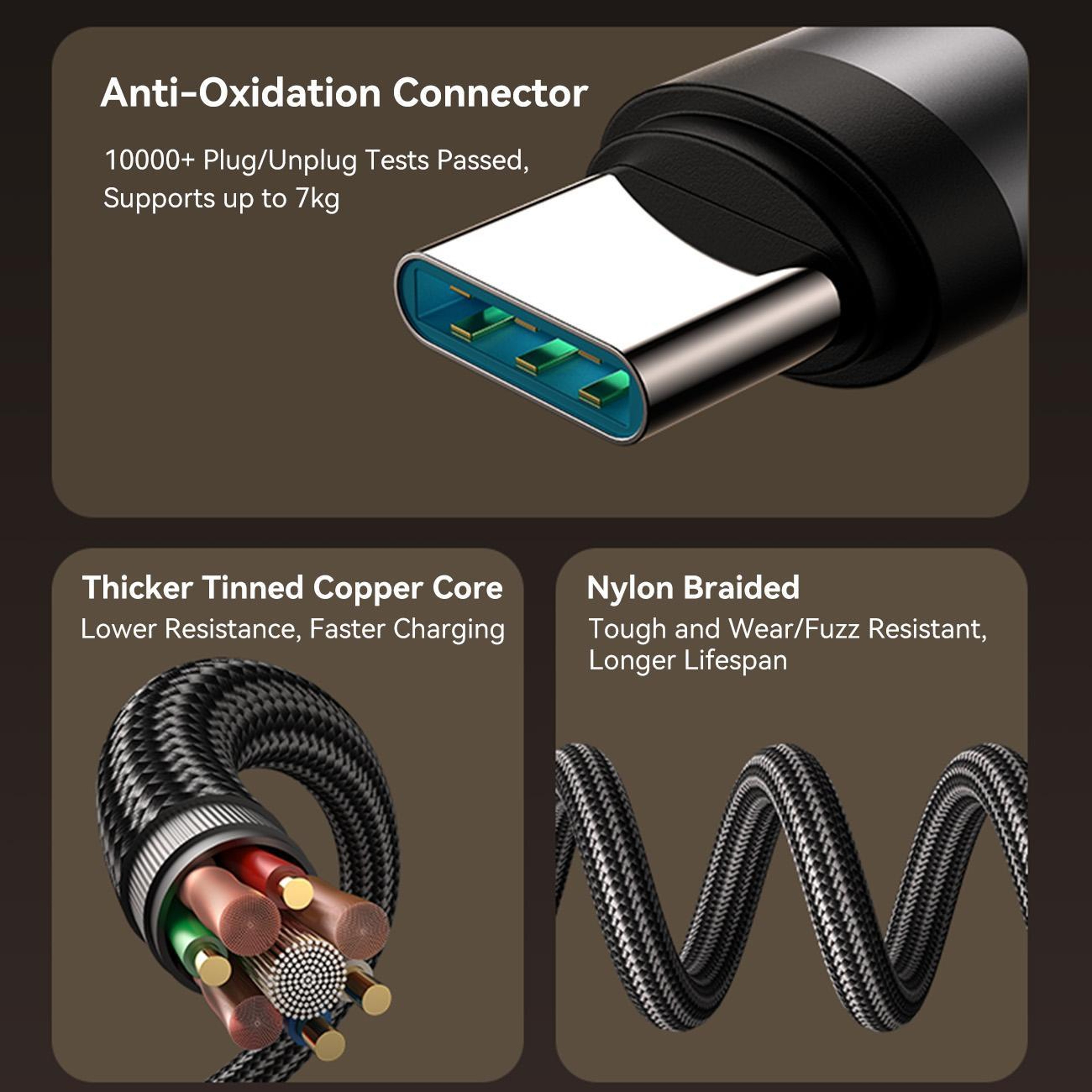 30W Fast Charging Type C To Lightning Cable 90 Degree Braided Charger 6