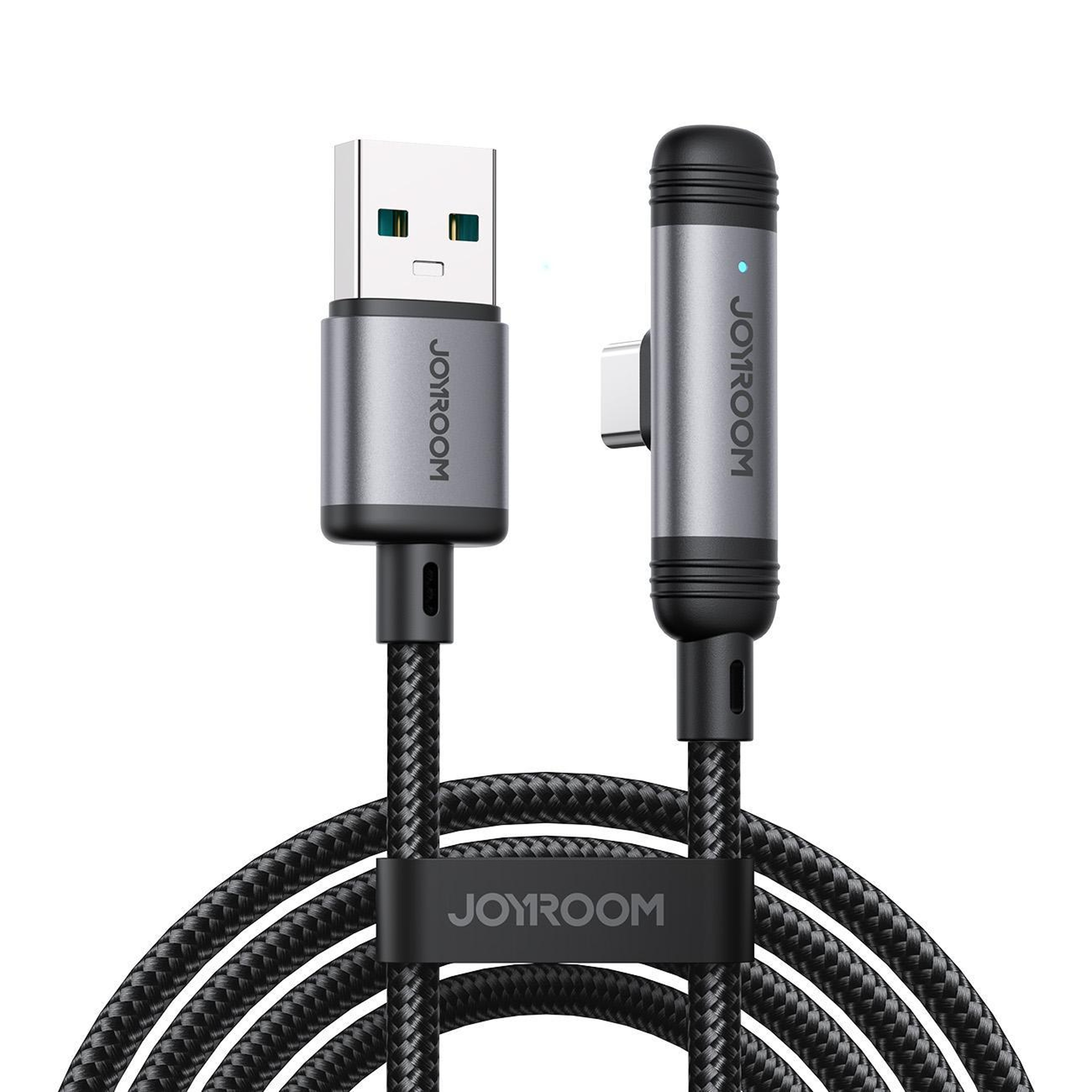30W Fast Charging Type C To Lightning Cable 90 Degree Braided Charger 4