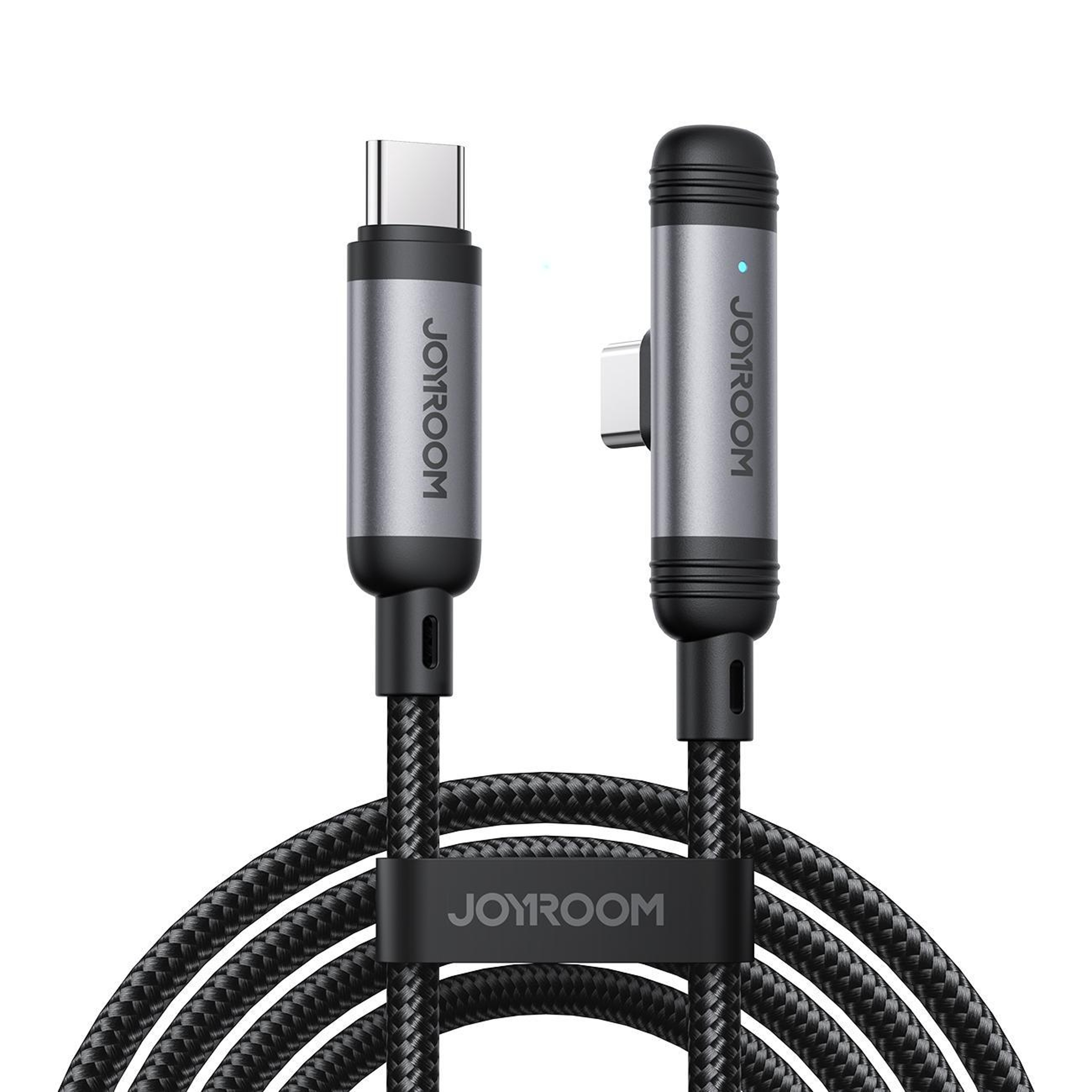 30W Fast Charging Type C To Lightning Cable 90 Degree Braided Charger 10