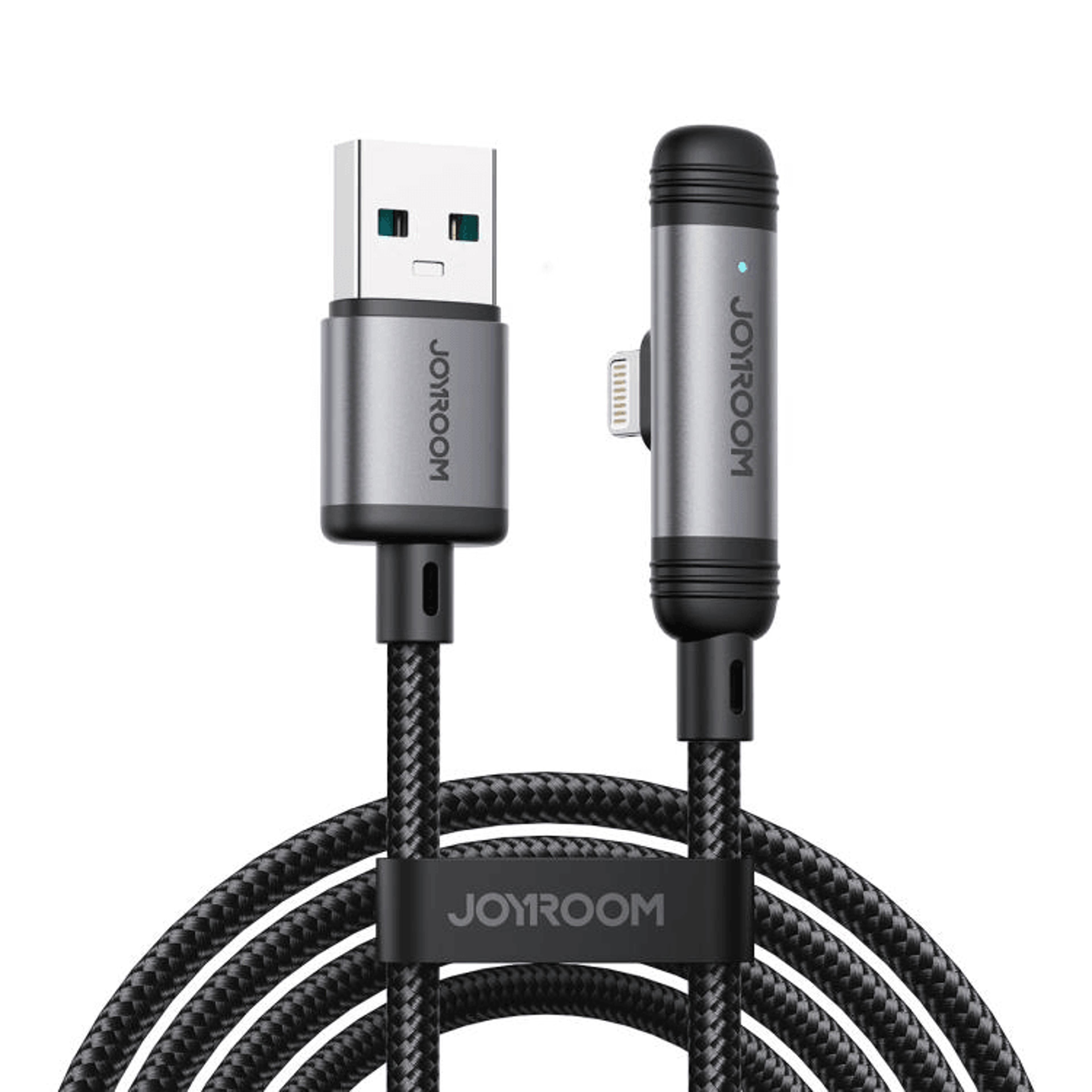 30W Fast Charging Type C To Lightning Cable 90 Degree Braided Charger 7