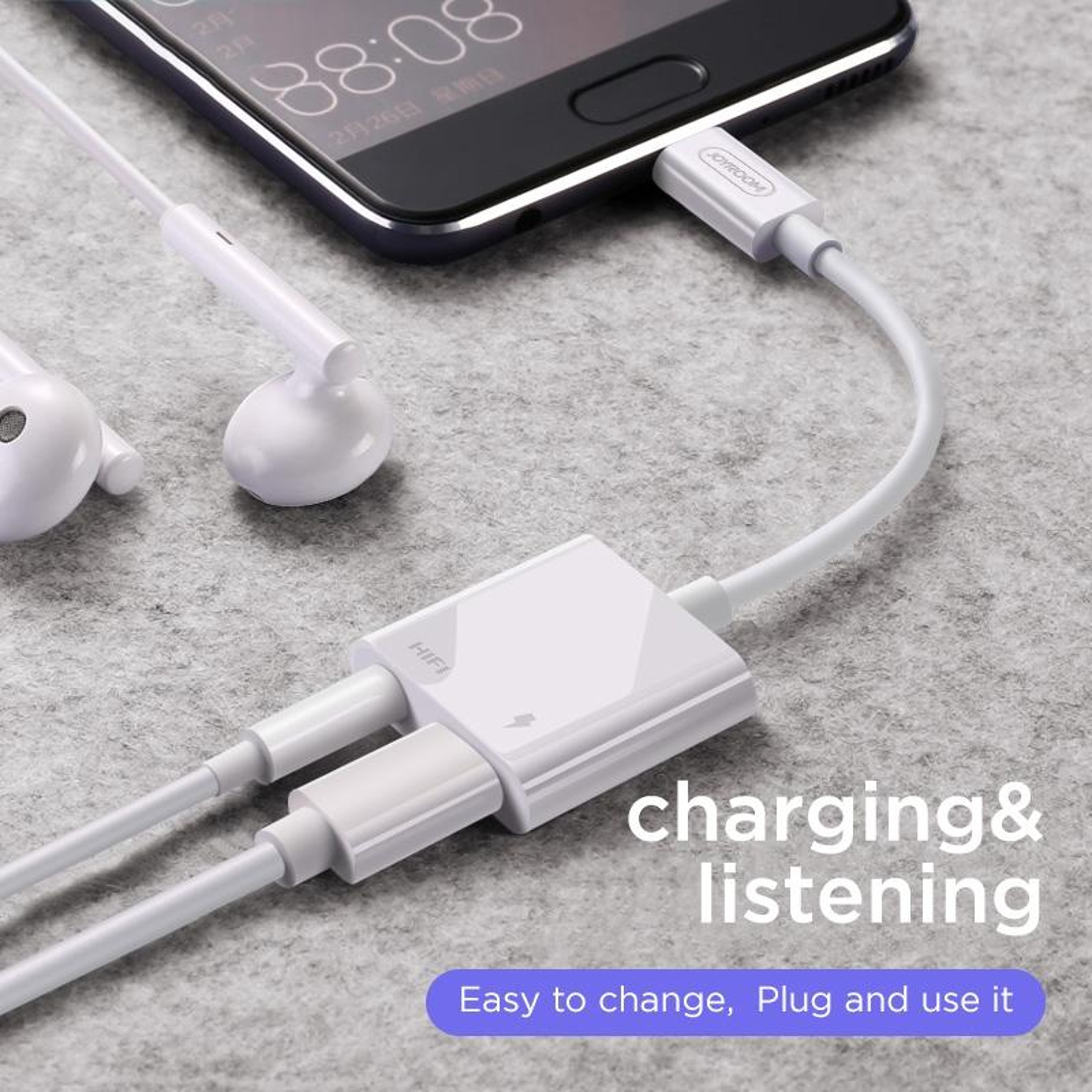 USB C To 35mm Audio Adapter With Charging Splitter For Headphones And Calls 11