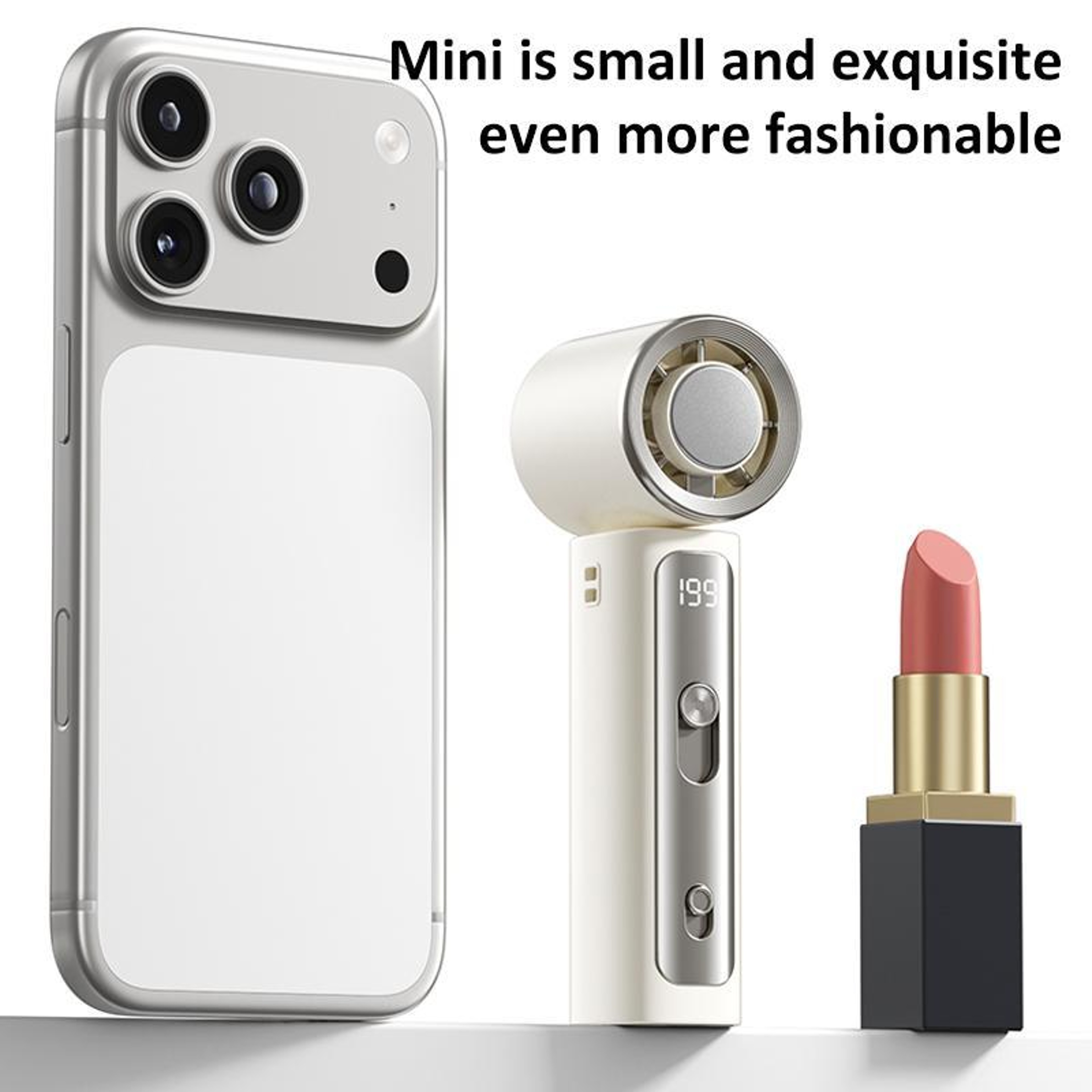 Portable Cooling Fan Mini Handheld Fan Rechargeable Personal Cooling Device With Digital Display 11