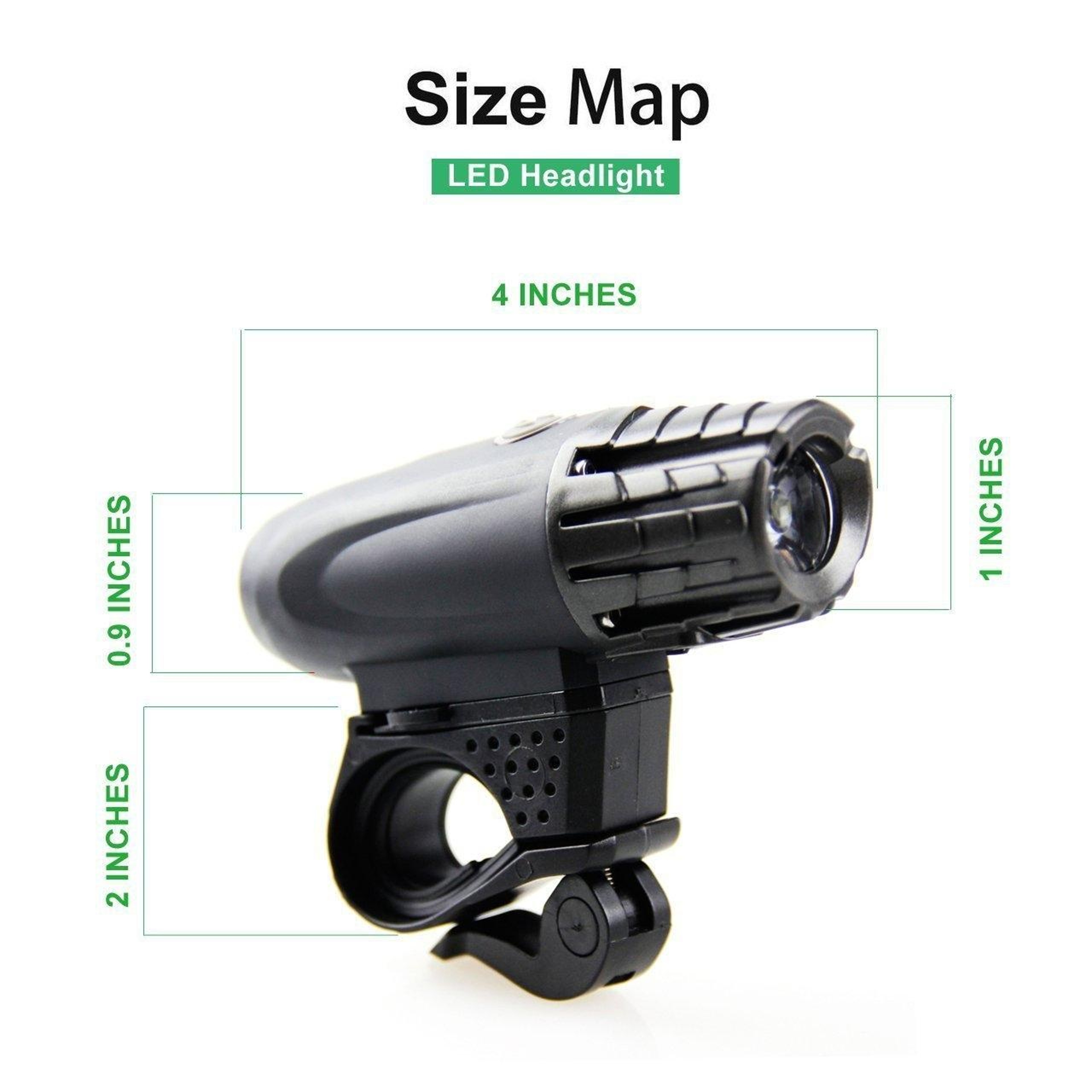USB Rechargeable Bike Light Waterproof Mountain Bike Safety Warning Light 8