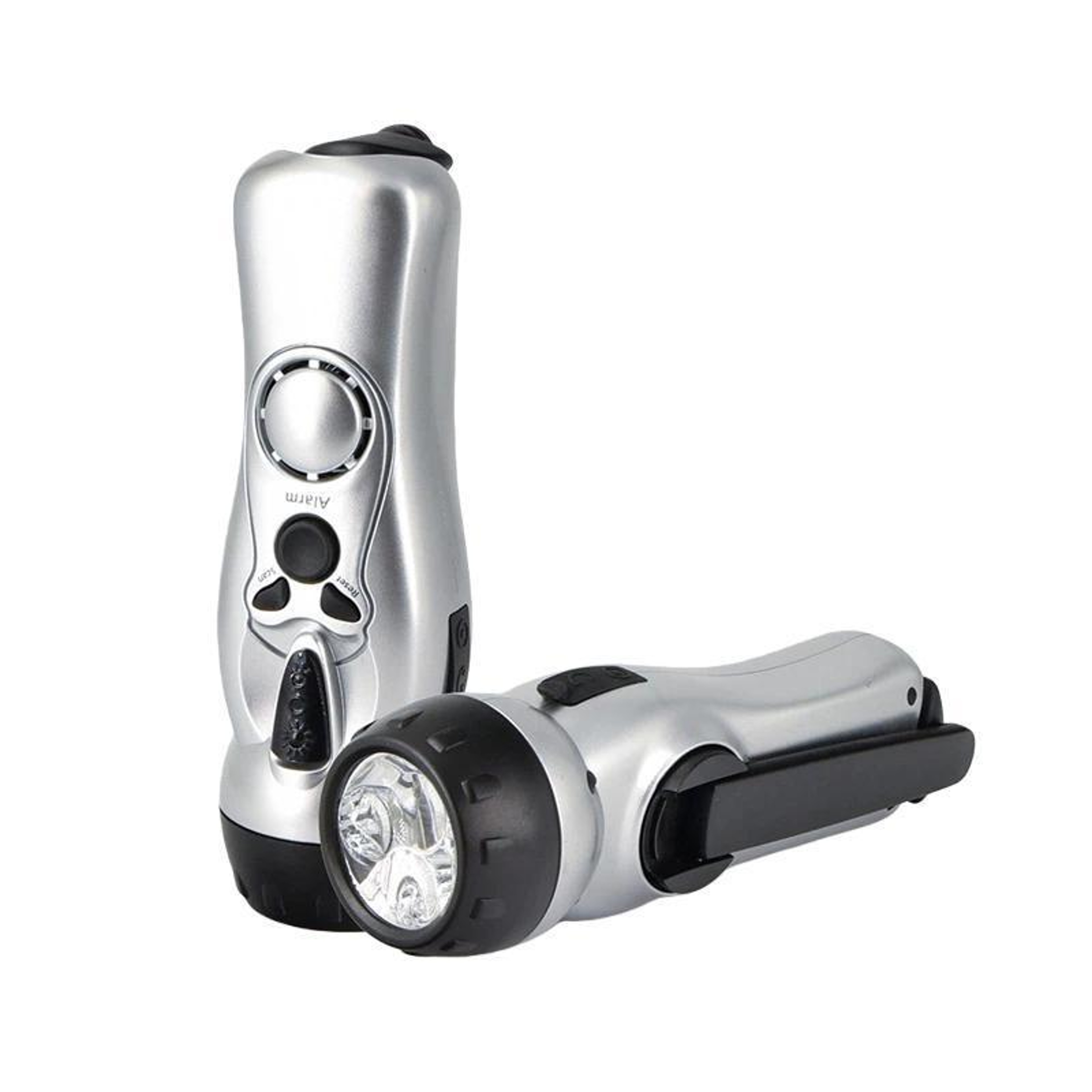 Hand Crank Emergency Radio Flashlight With LED Light Solar Backup For Camping And Survival 0
