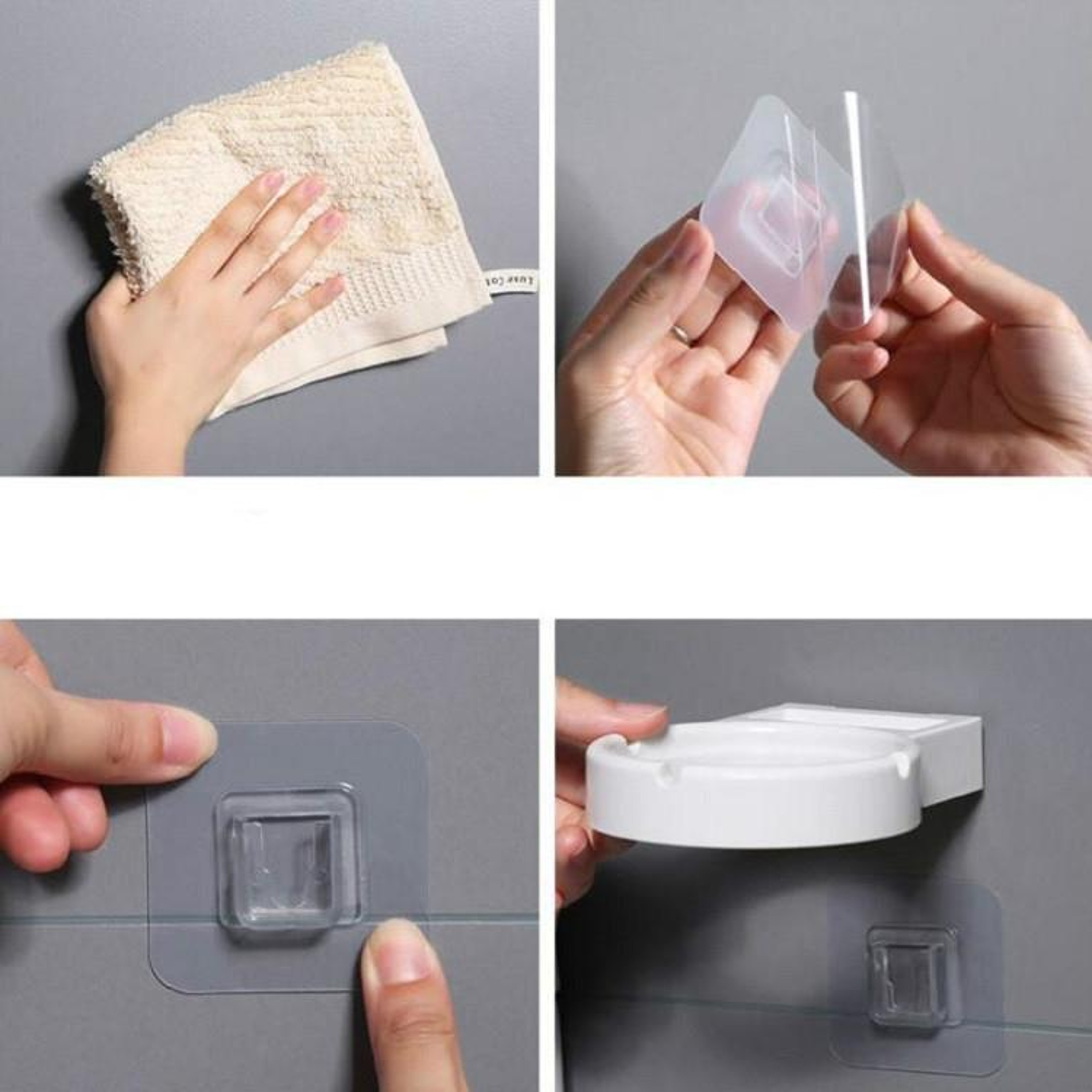 Wall Mounted Ashtray With Lid For Bathroom No Drill Smokeless Cigarette Holder 4