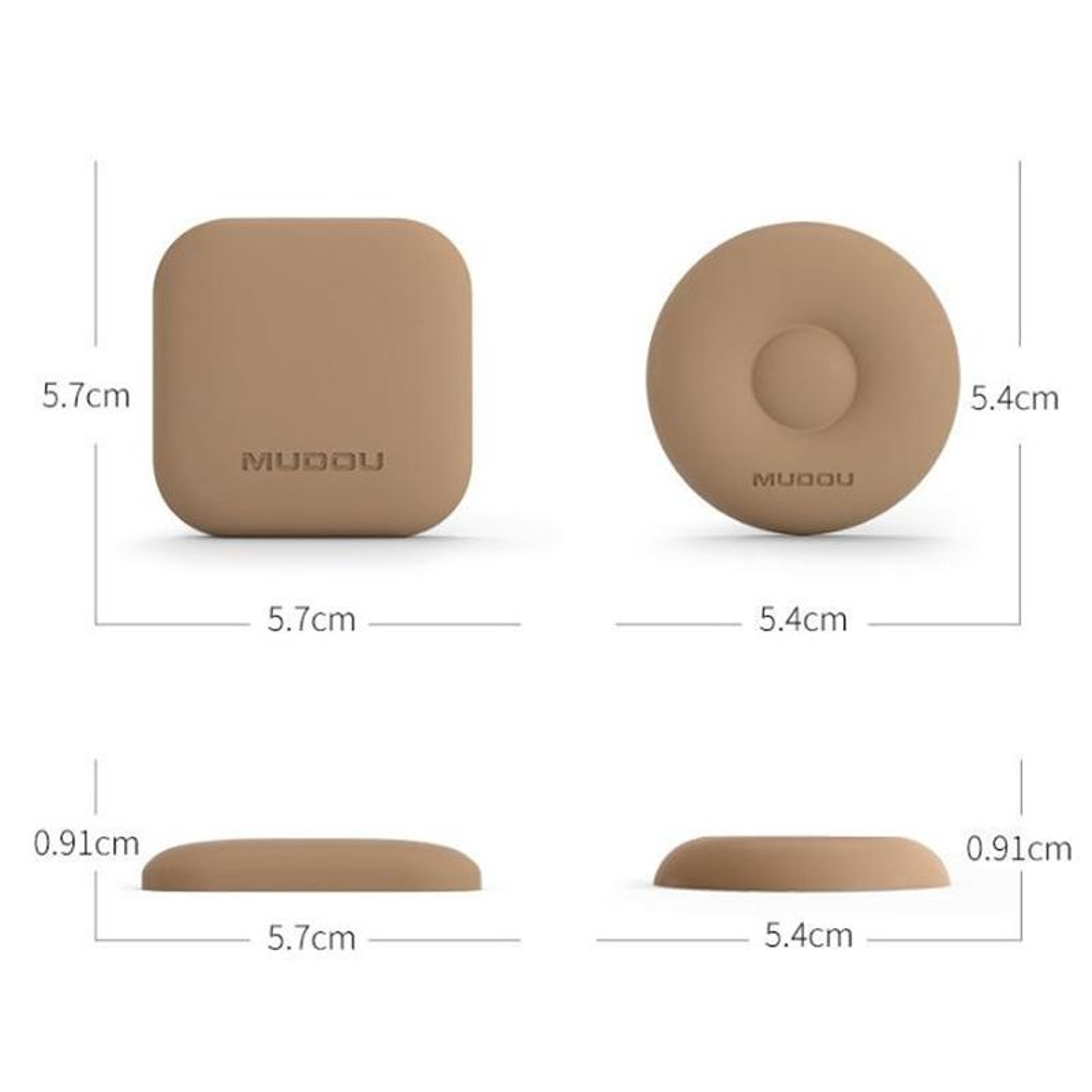 Silicone Wall Protectors Door Handle Bumper Pads Collision Proof Stickers 1