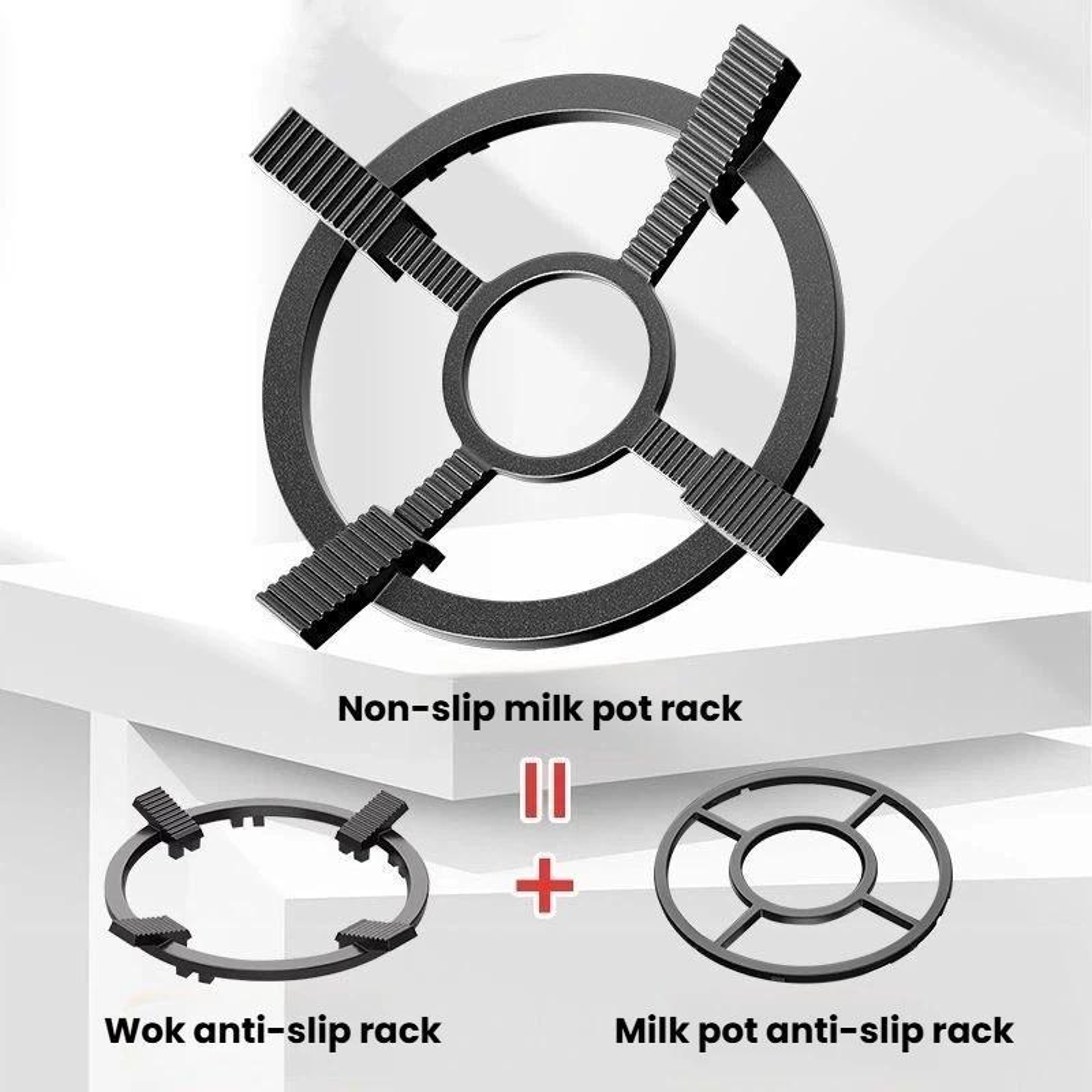 Universal Non Slip wok support rack Cast Steel Stove Pan Support Stand for Gas Burners – view 9