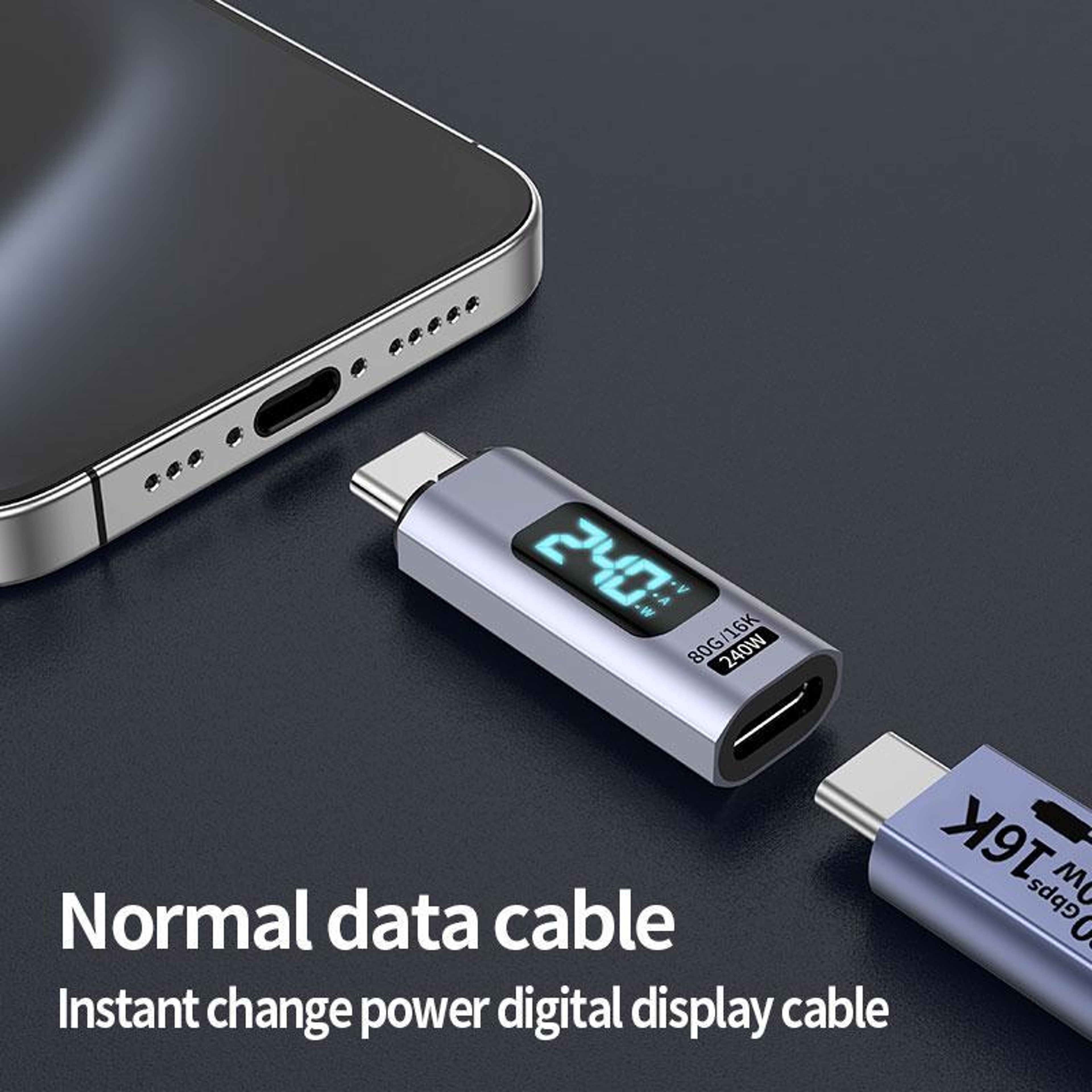 Magnetic USB C Adapter 240W Display Quick Connect Extender – view 6