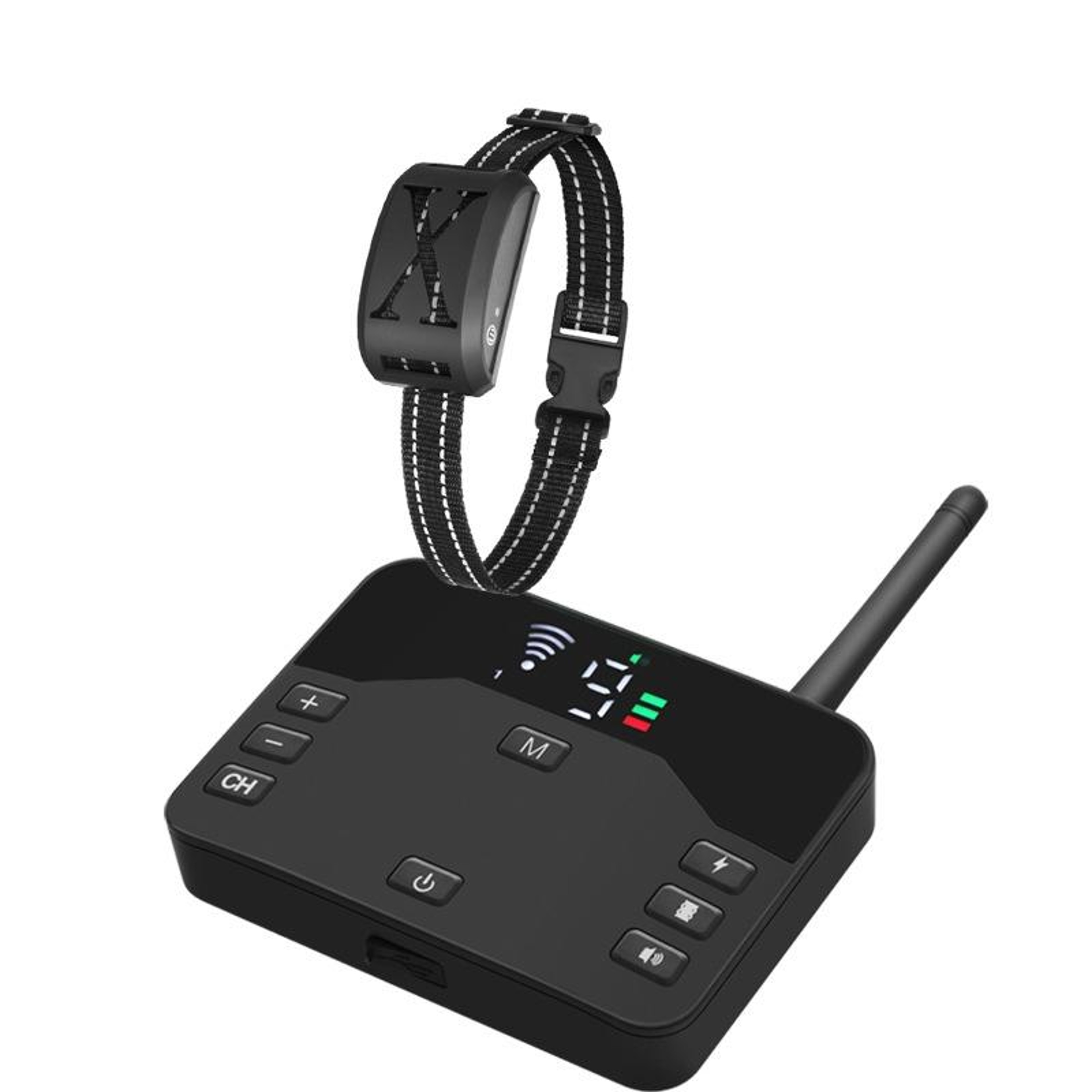 Wireless Dog Fence  Remote Training Collar Range Adjustable Shock Vibration Waterproof 0