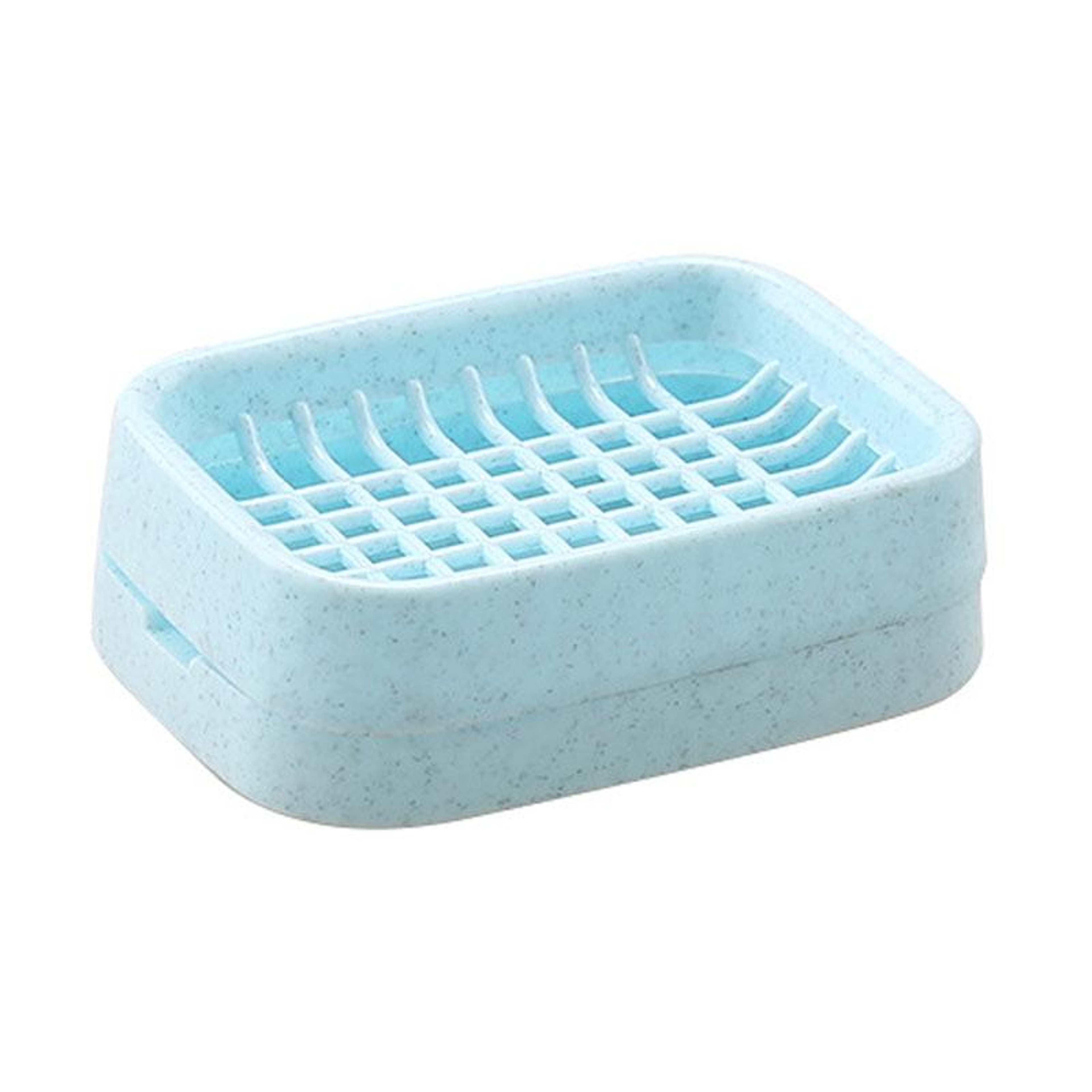 Dual Layer Soap Dish With Drain Plastic Soap Saver Holder 0