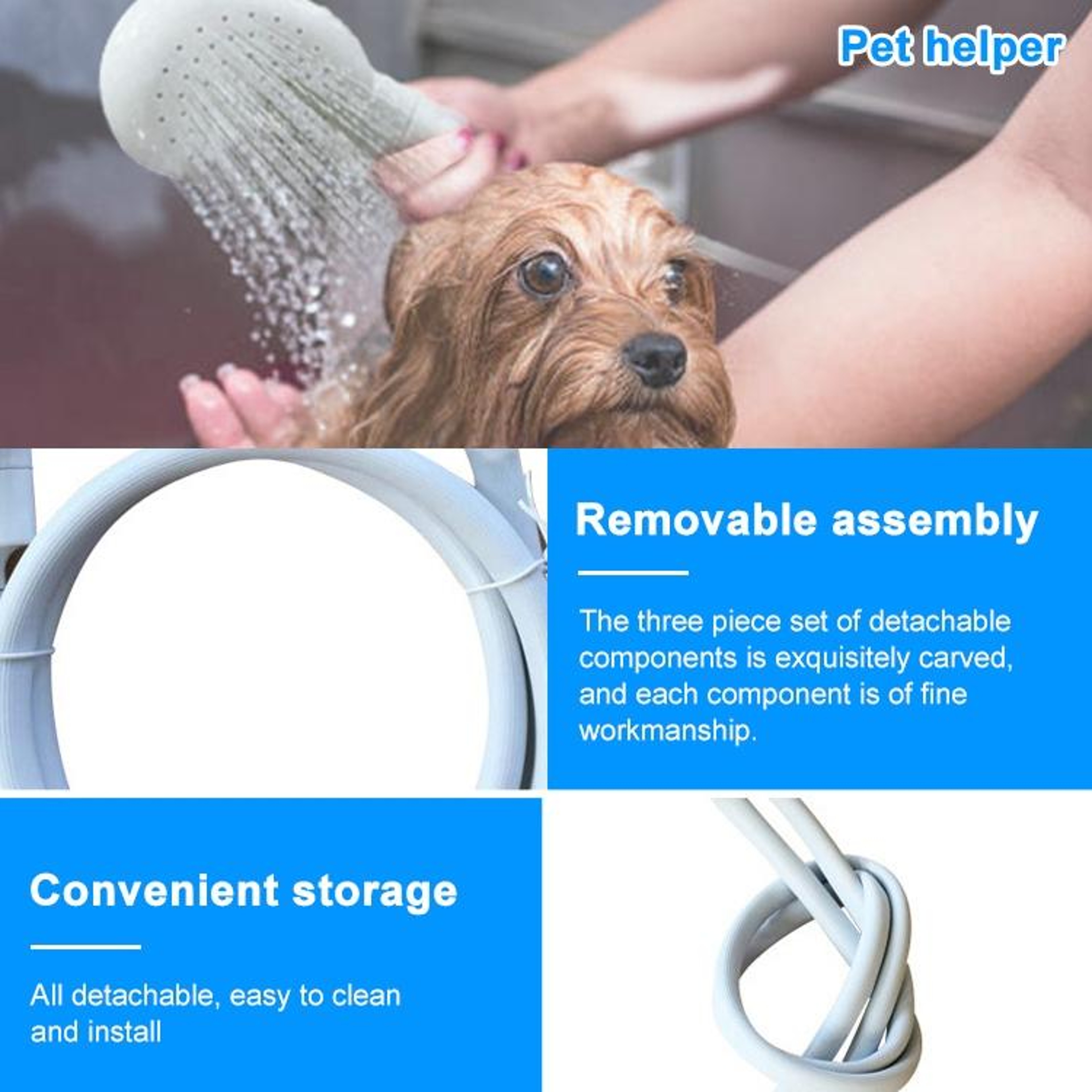 High Pressure Round Handheld Shower Head Water Saving Bathroom Sprayer 3