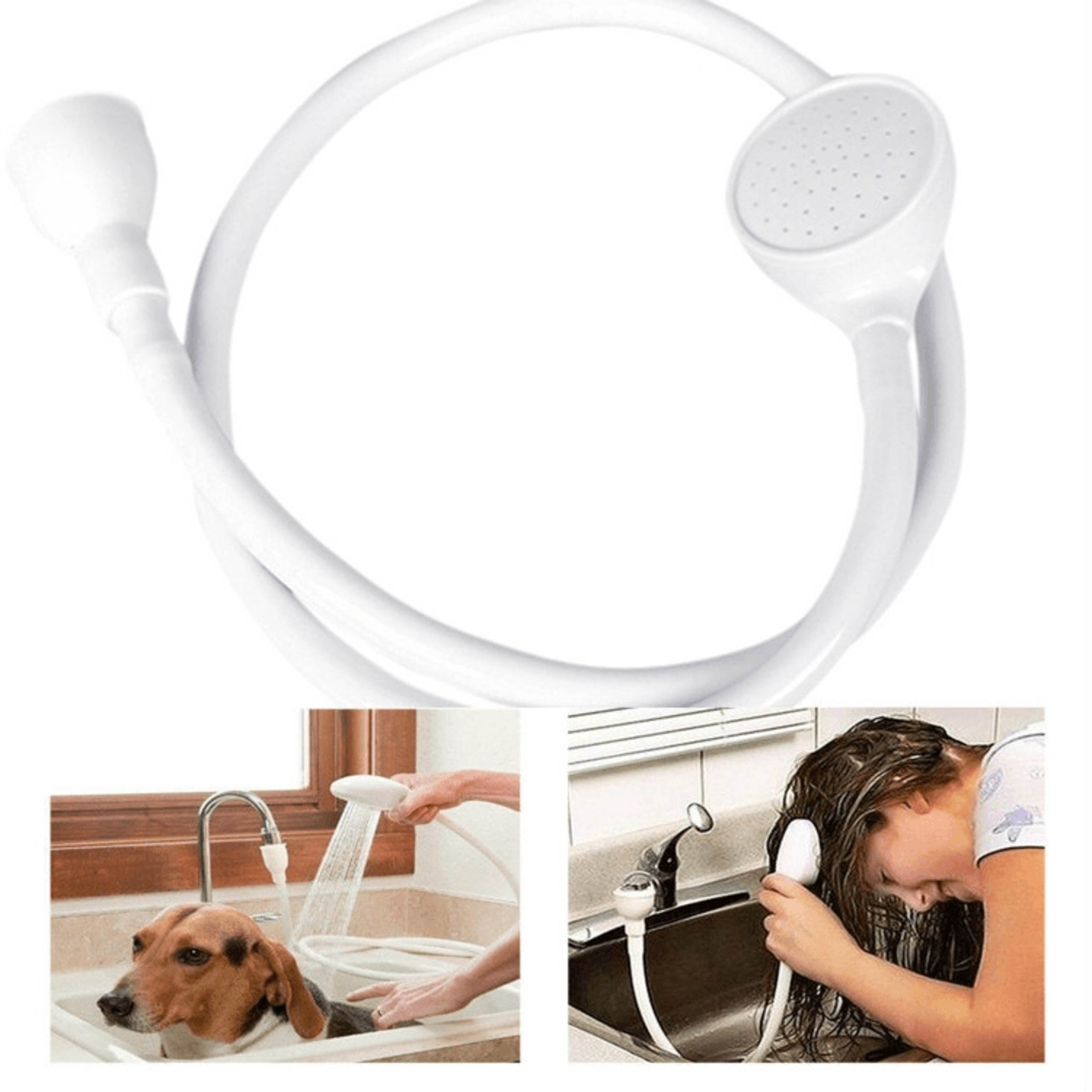 High Pressure Round Handheld Shower Head Water Saving Bathroom Sprayer 6