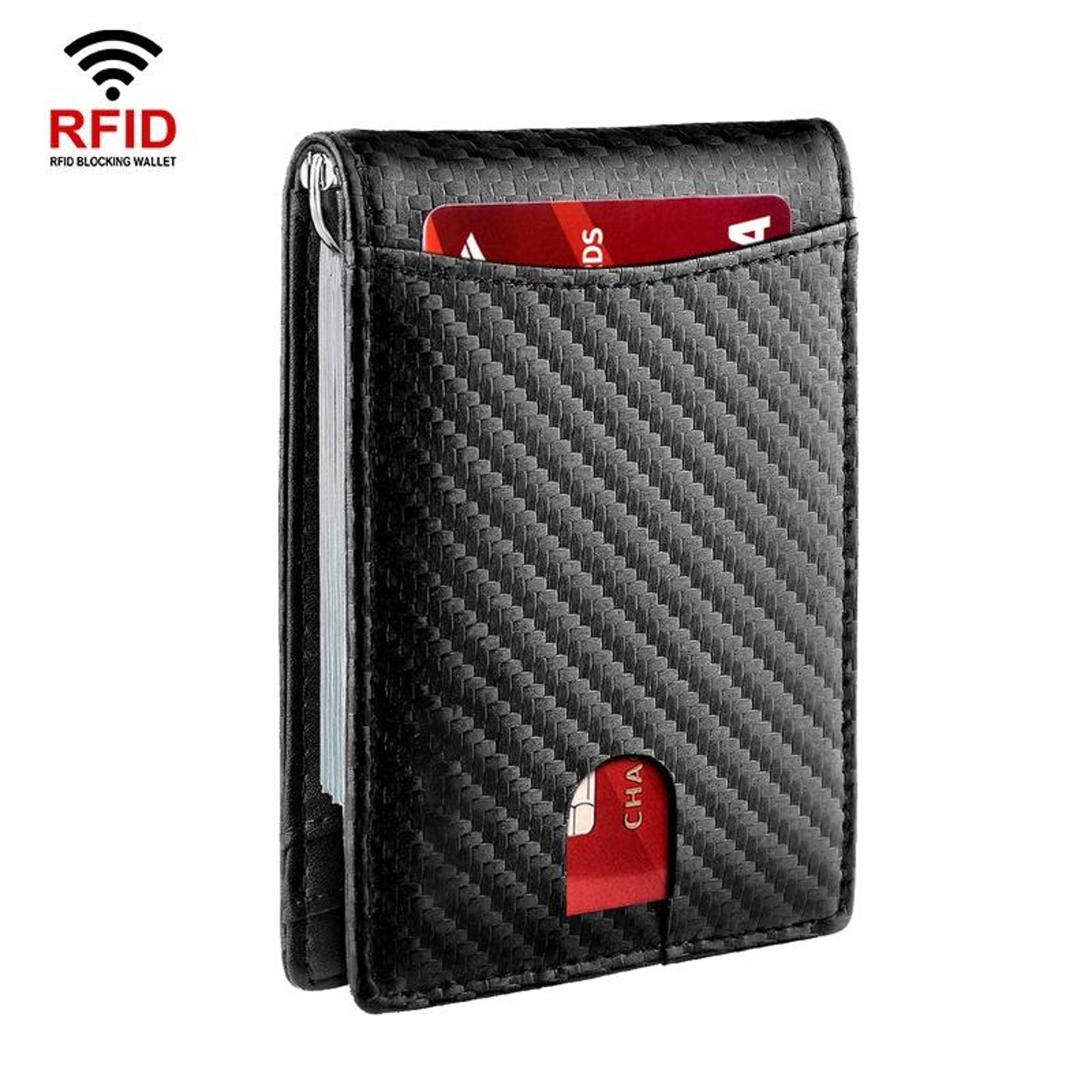 RFID Blocking Leather Card Holder Wallet with Coin Pocket Slim Anti-Theft Credit Card Wallet – view 31