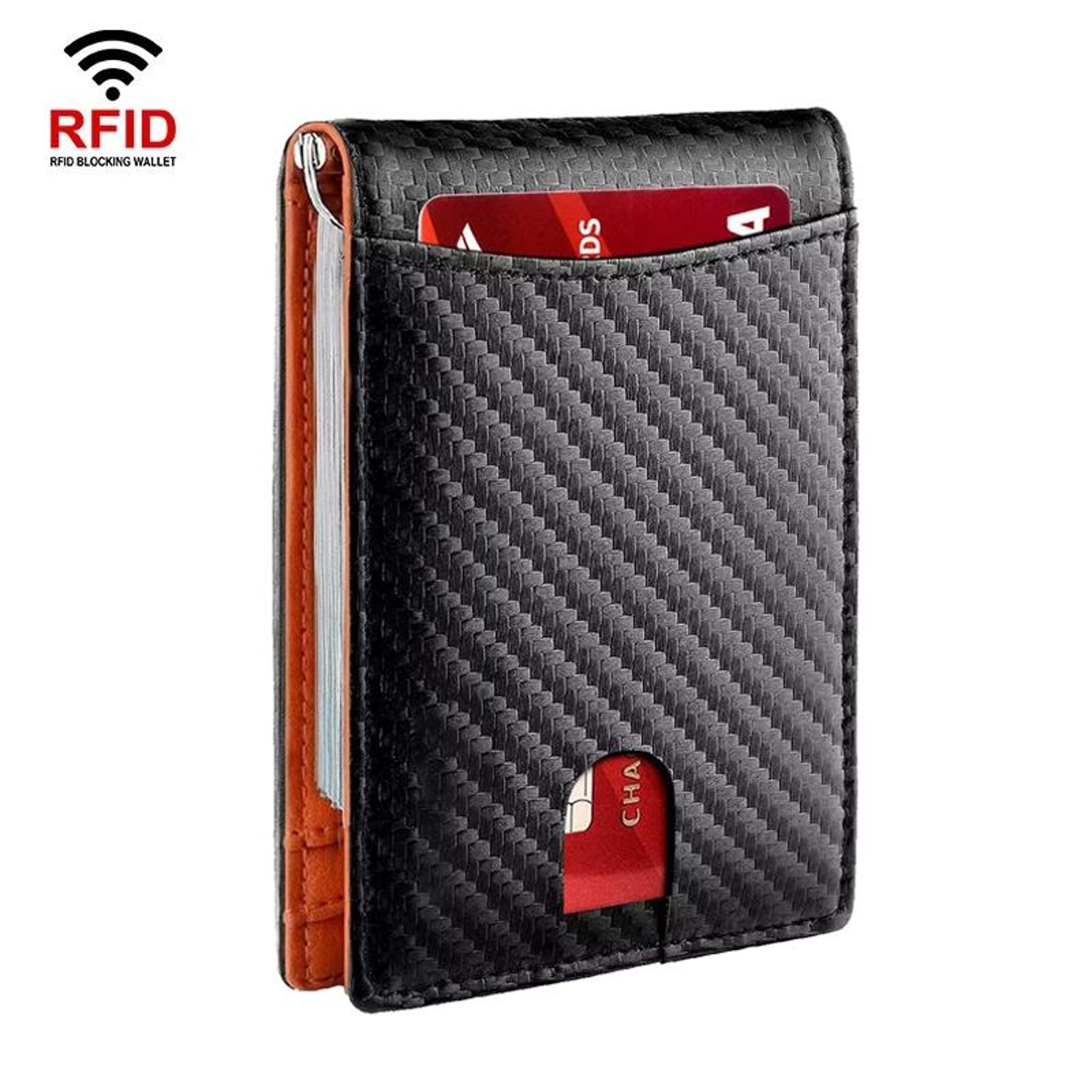 RFID Blocking Leather Card Holder Wallet with Coin Pocket Slim Anti-Theft Credit Card Wallet – view 35