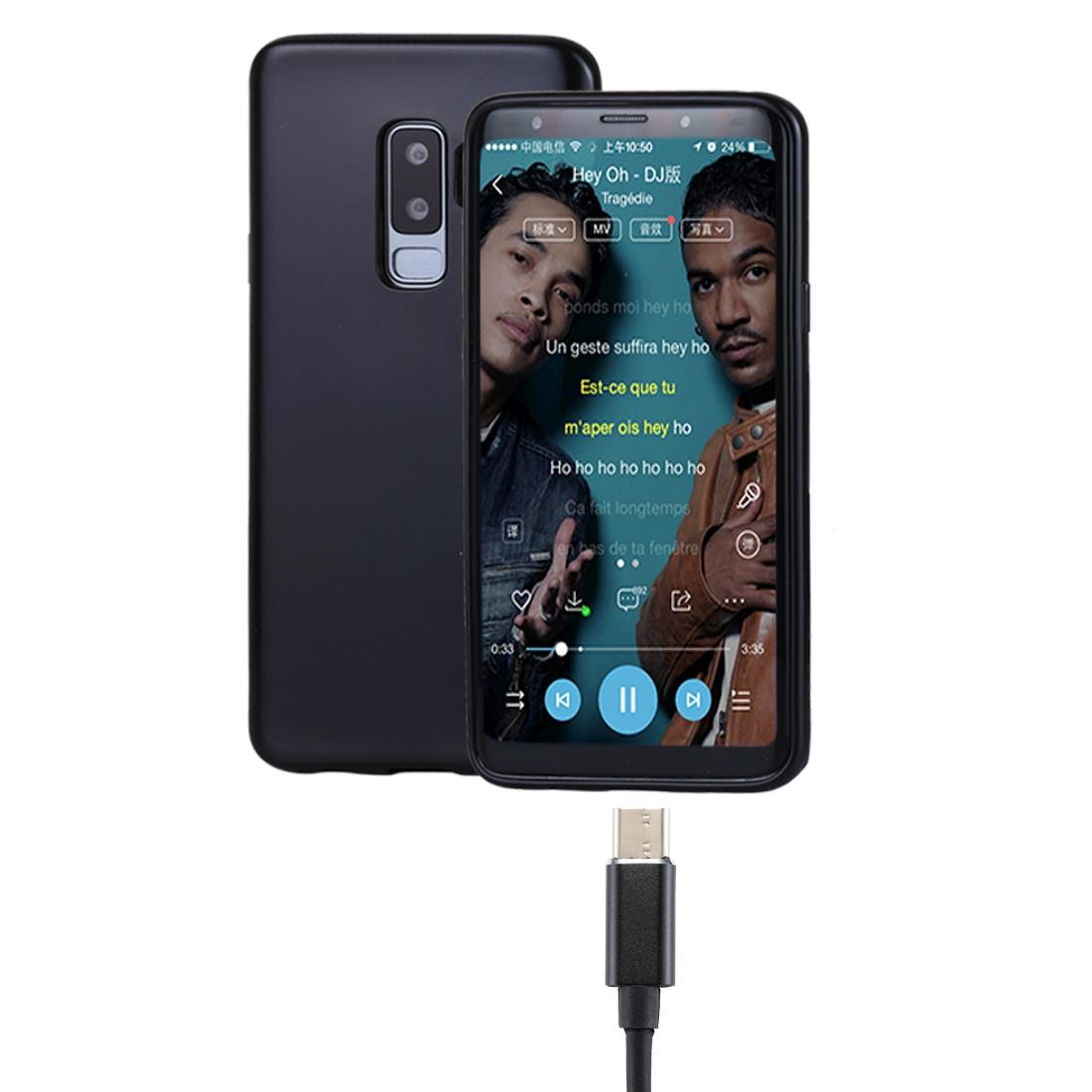 2 In 1 USB C Audio Adapter With Charging Splitter For Headphones And Power 1