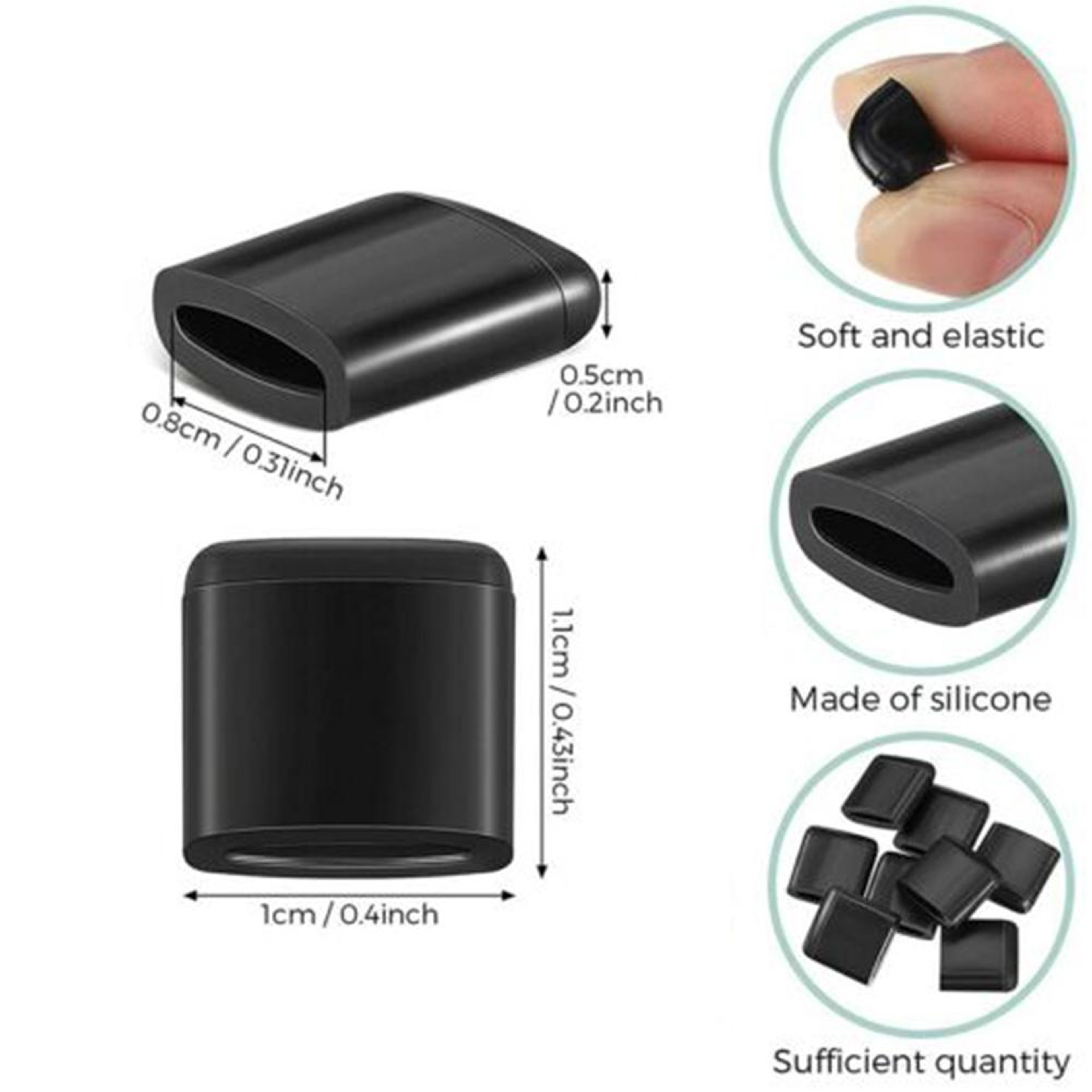 Universal Air Fryer Rubber Bumpers Set, Silicone Tray Protectors & Replacement Parts – view 3