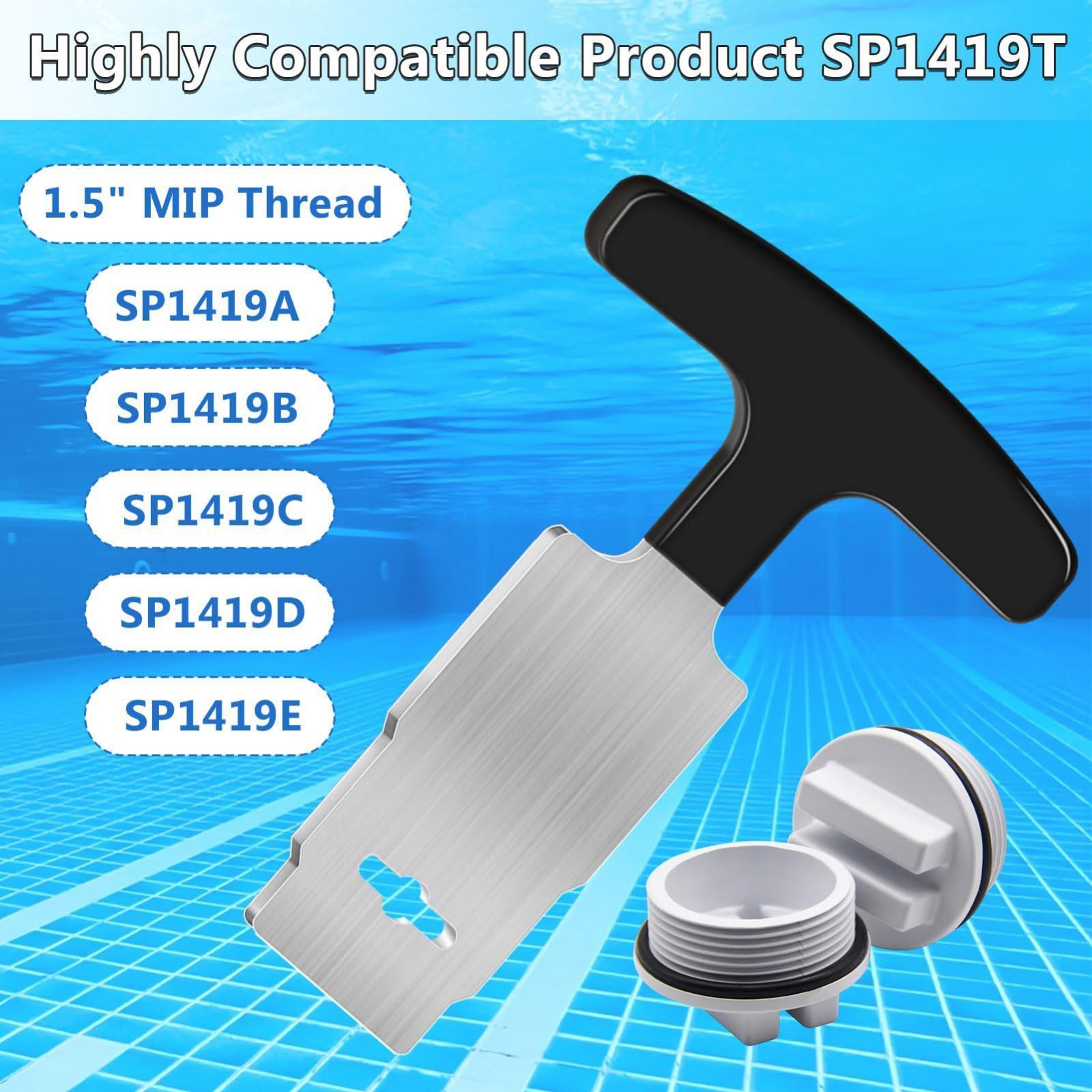 Heavy Duty Pool Plug Removal Tool For Hayward Jets Stainless Steel Pool Jet Removal Tool 3