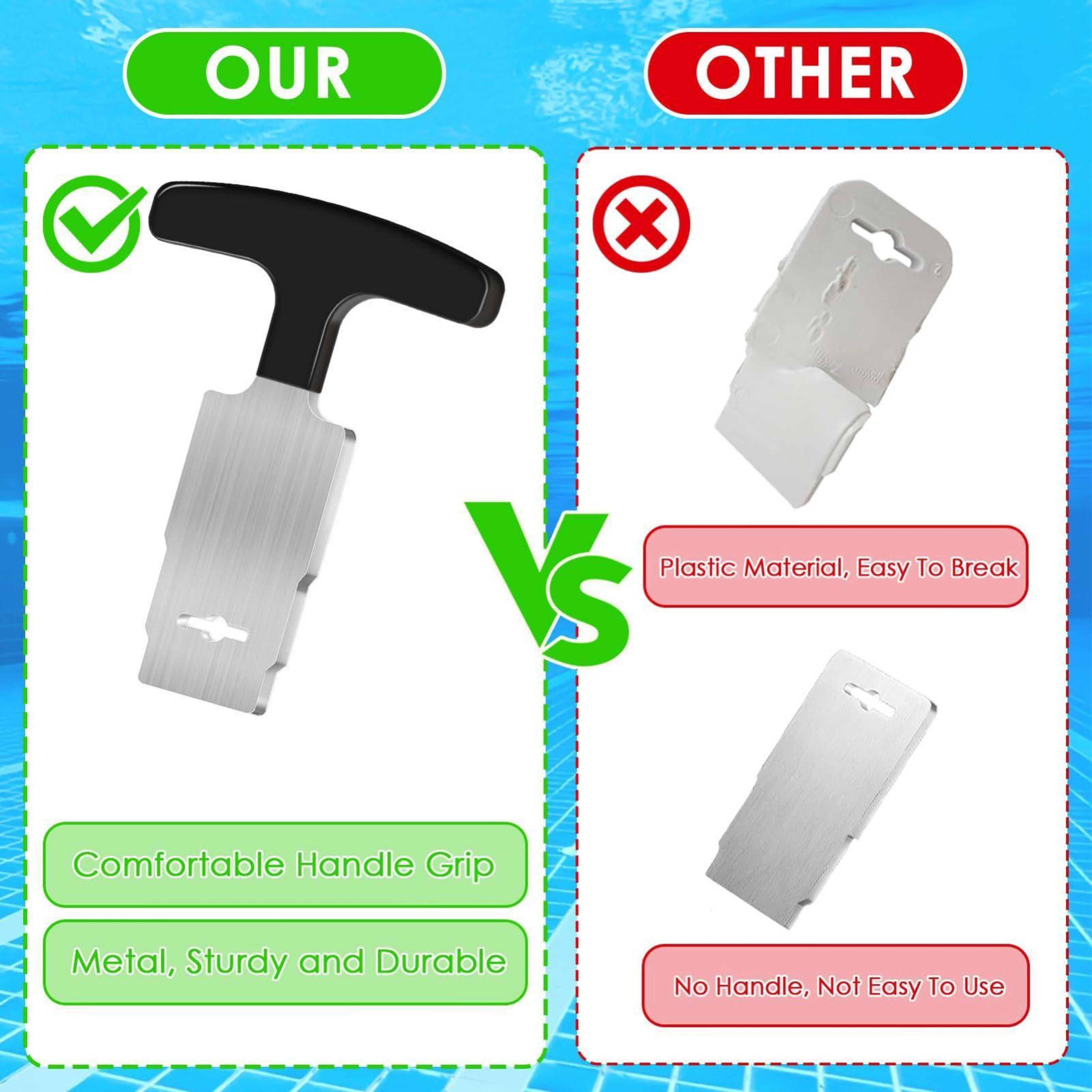 Heavy Duty Pool Plug Removal Tool For Hayward Jets Stainless Steel Pool Jet Removal Tool 4