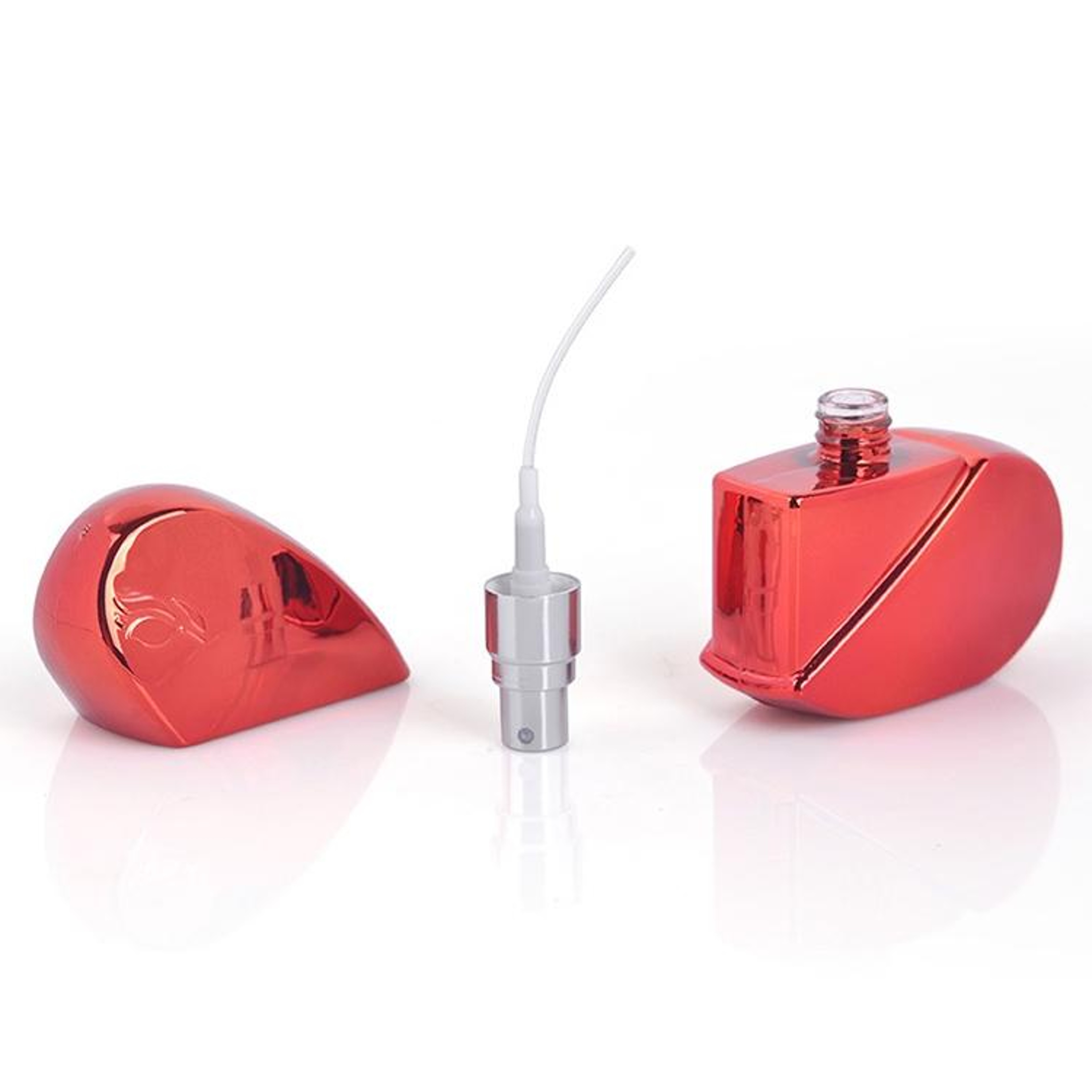 Heart Shaped Perfume Spray Bottle Refillable Glass Travel Perfume Atomizer For Women Gifts 3