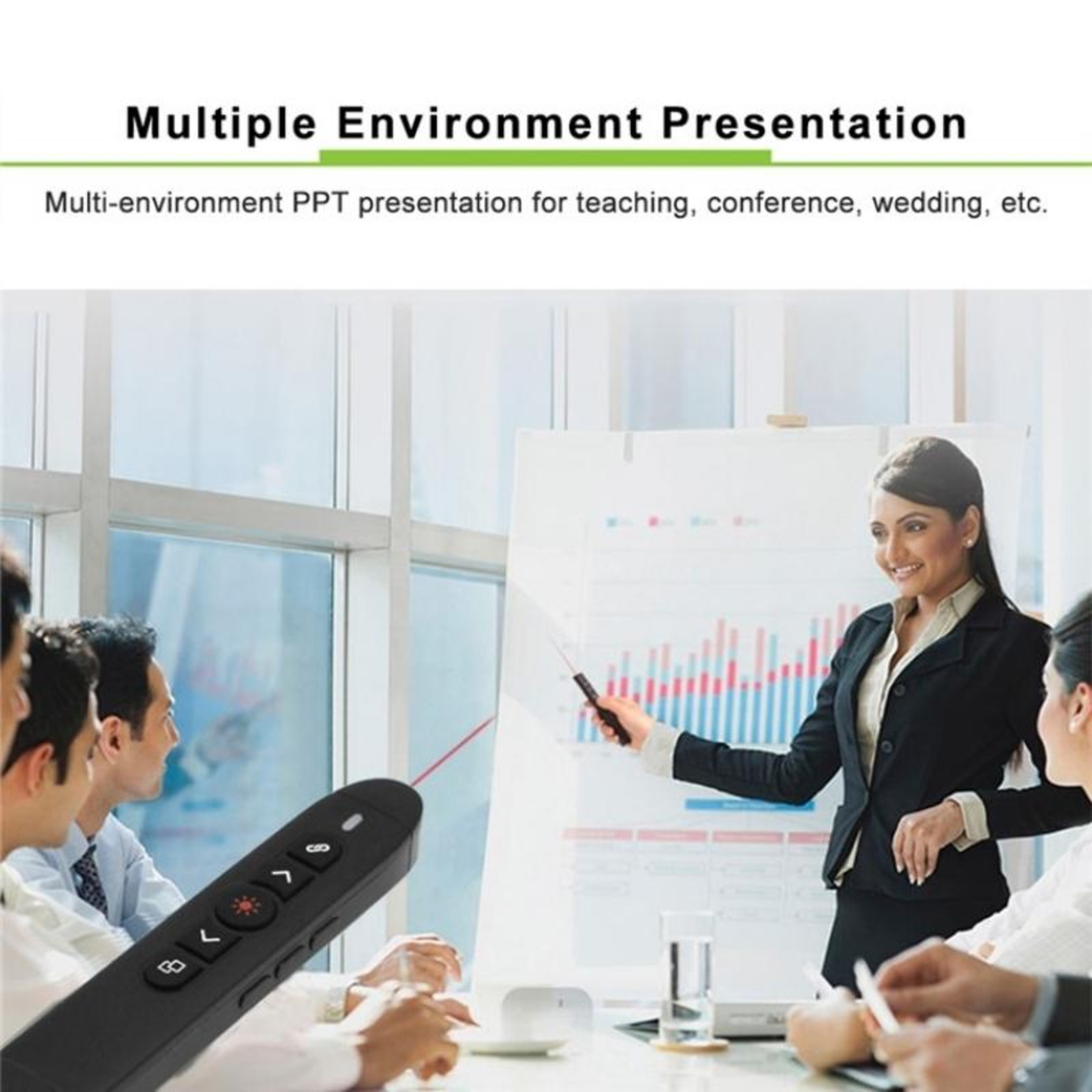 Wireless Presentation Clicker Laser Pointer  Remote Presenter Flip Pen for PC & Projector – view 6