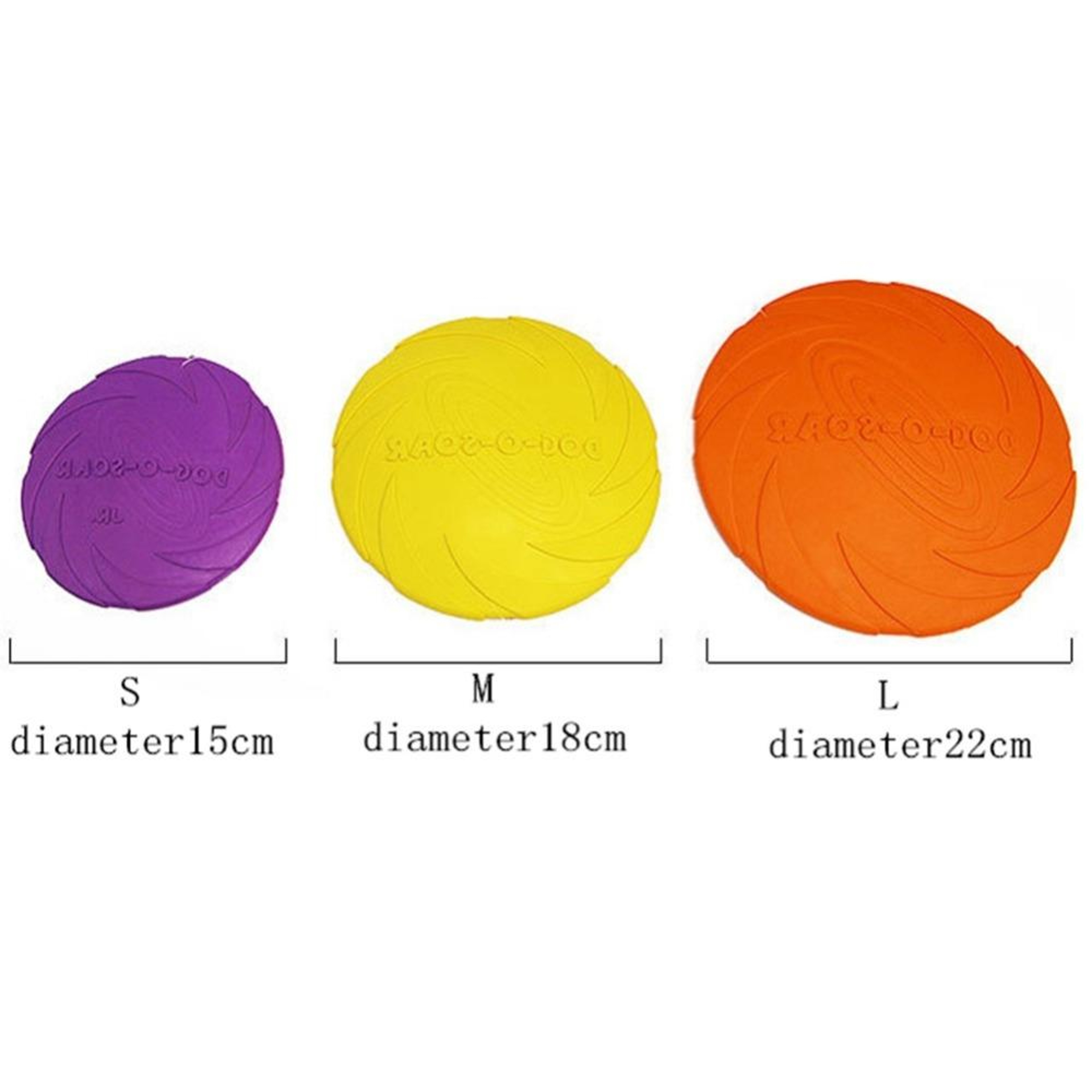 Durable Rubber Dog Flying Disc Toy For Fetch Training Large Dogs 12