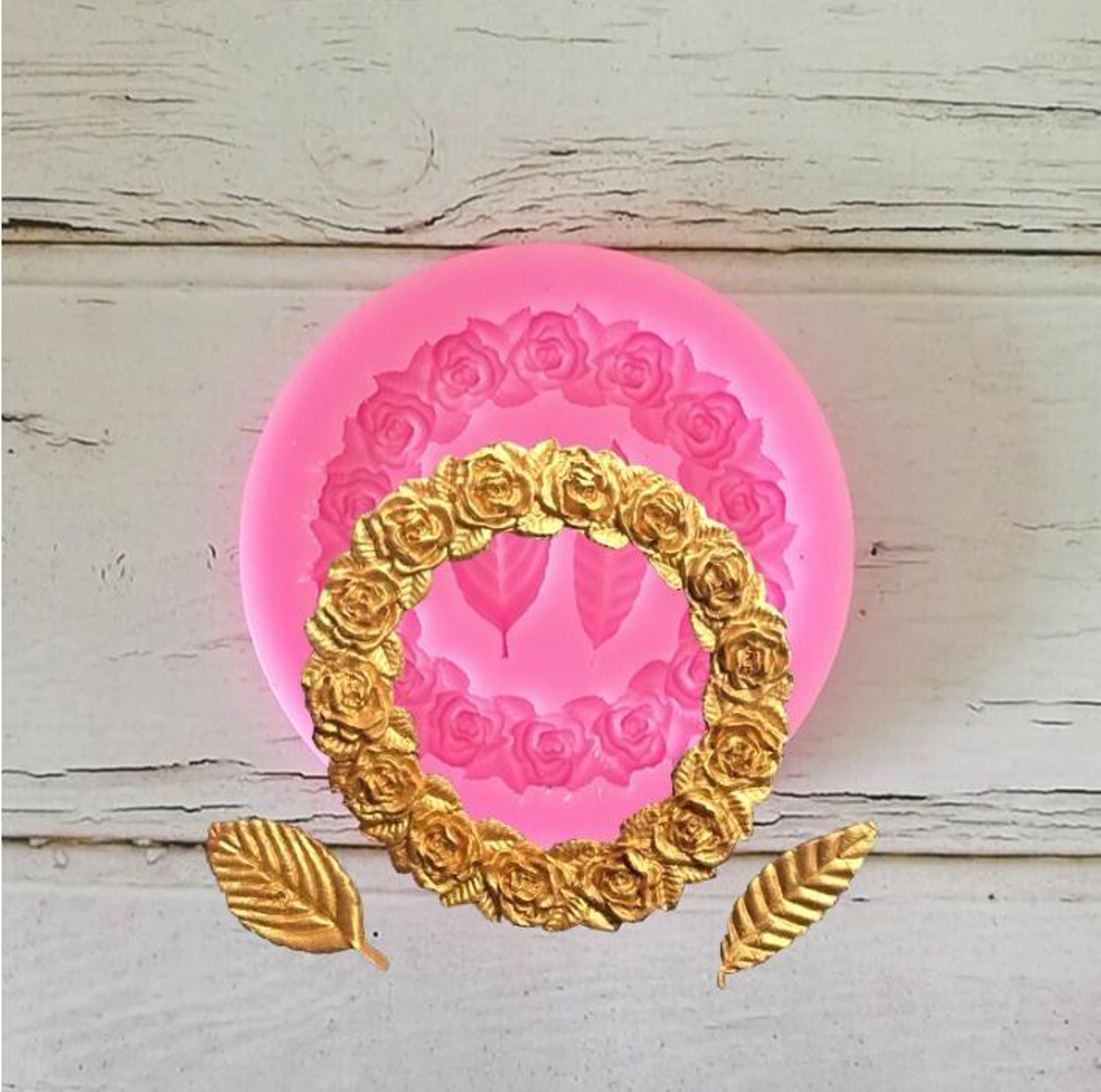 Rose Garland Silicone Fondant Mold Cake Tool for Edging & Floral Decoration – view 8