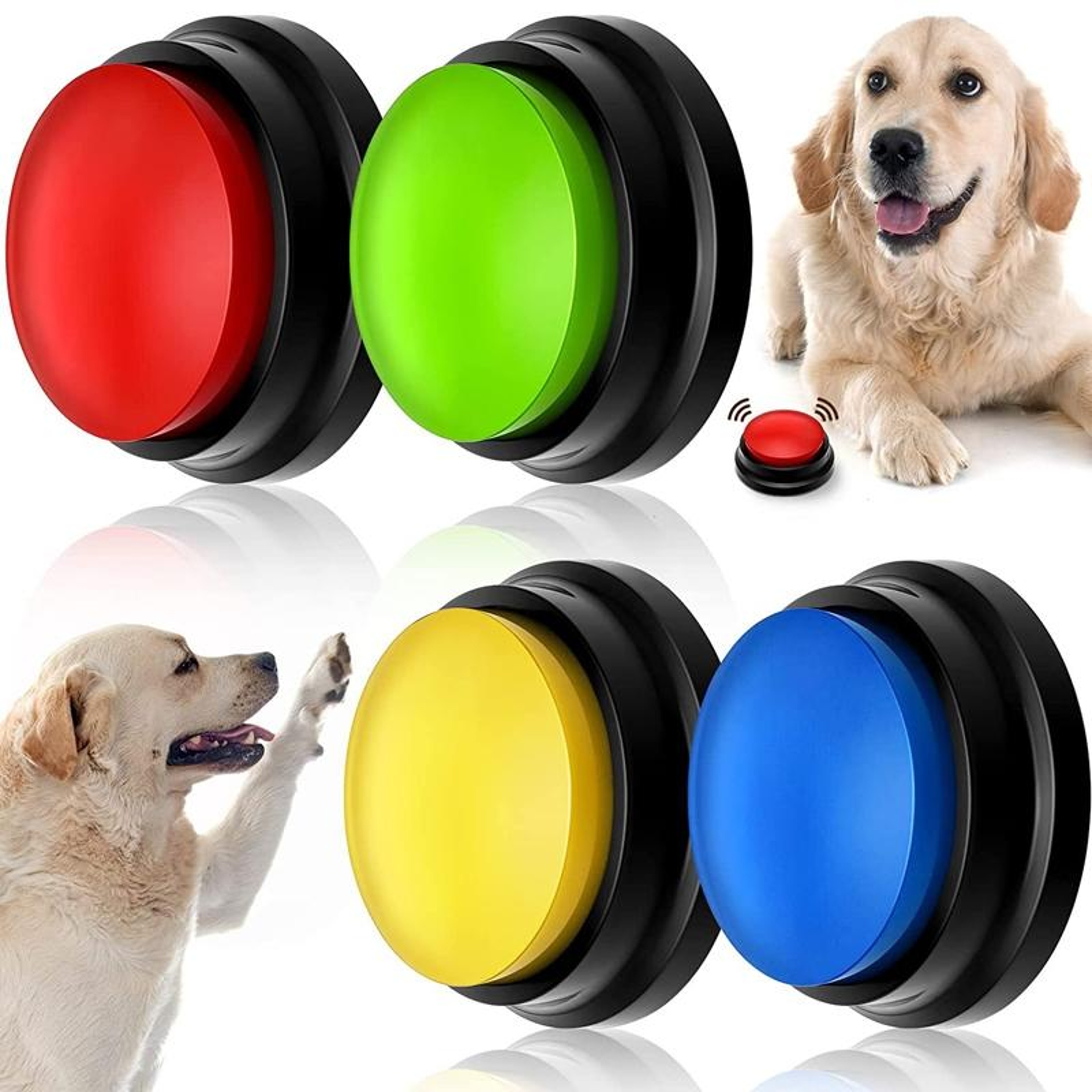 Smart Dog Communication Button With Voice Recorder Pet Talking Trainer For Interactive Learning 0