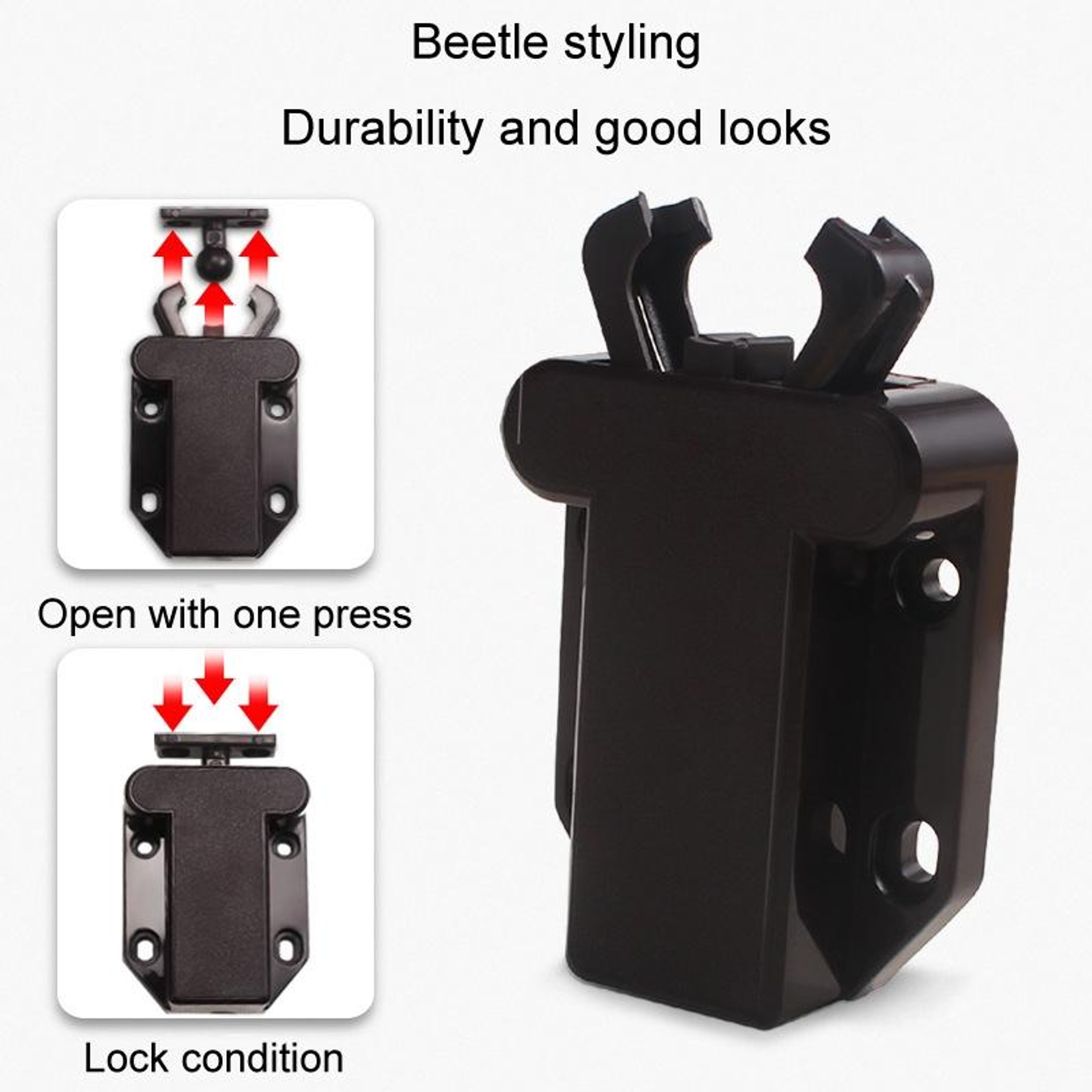 Push To Open Cabinet Latch Hidden Drawer Catch Soft Close Touch Hardware 4