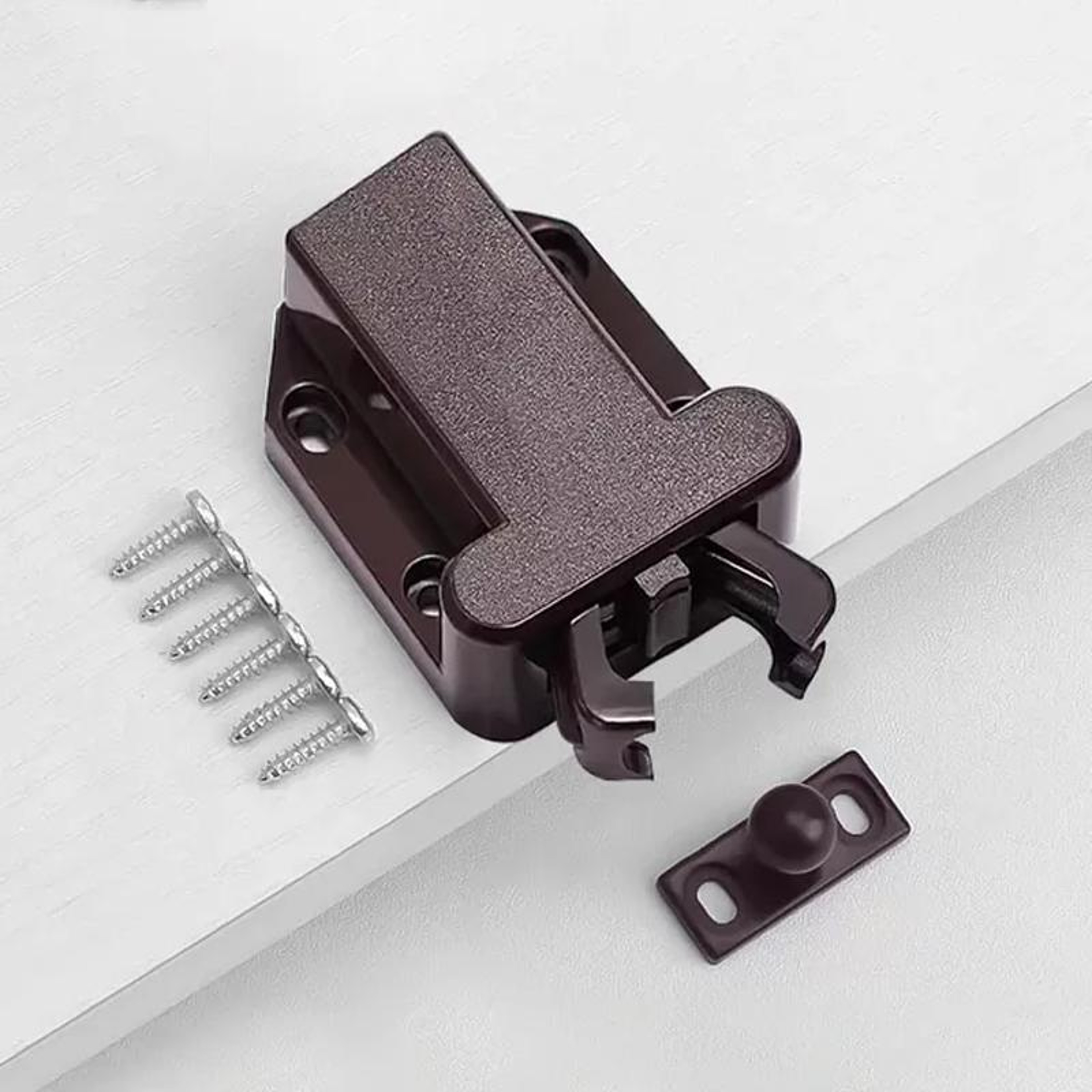 Push to Open Cabinet Latch Hidden Drawer Catch Soft Close Touch Hardware – view 4