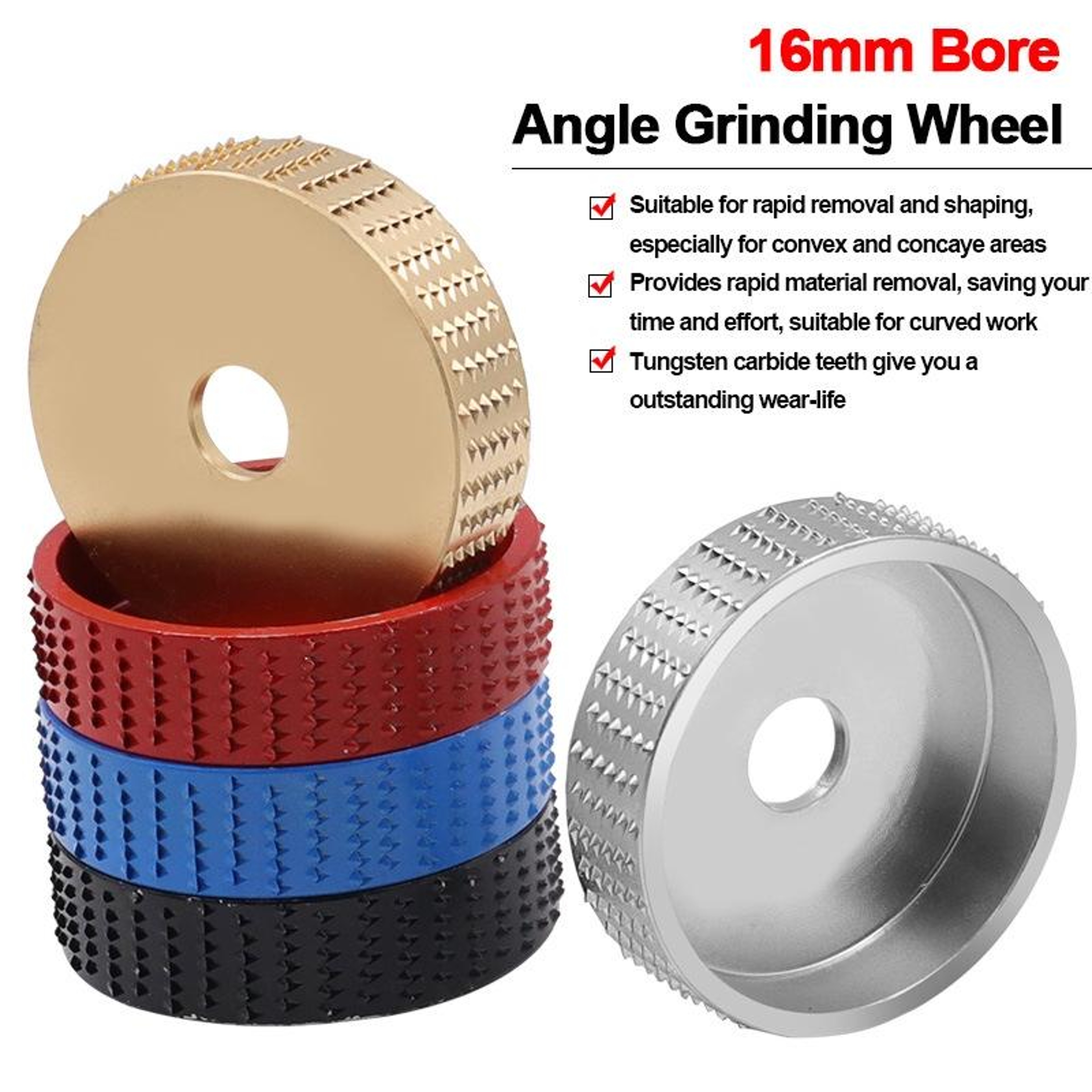 Angle Grinder Wood Carving Disc High Carbon Steel Grinding Wheel For Polishing And Grooving 5