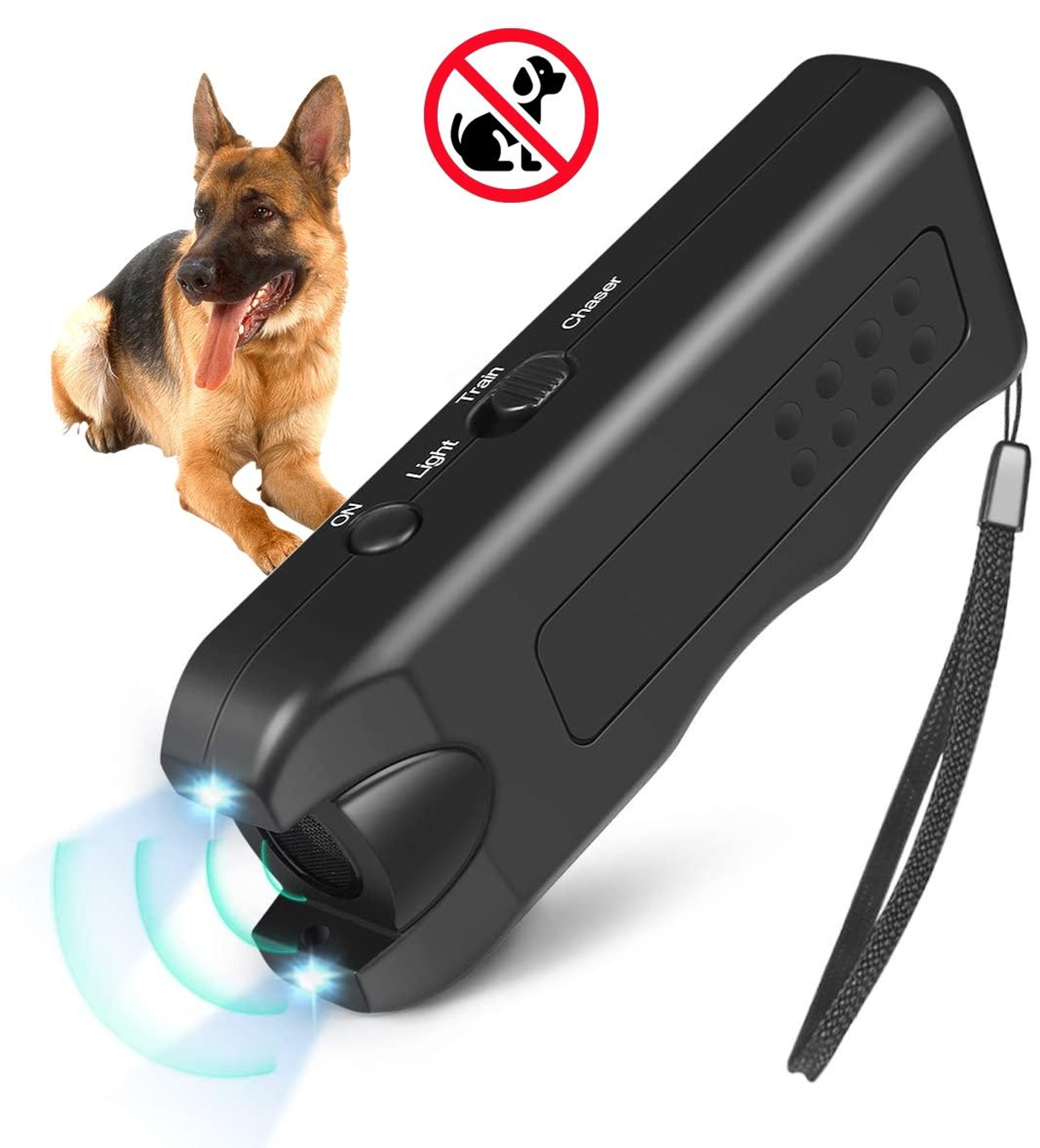 Ultrasonic Bark Control Device Outdoor Dog Bark Deterrent With 15m Range 3
