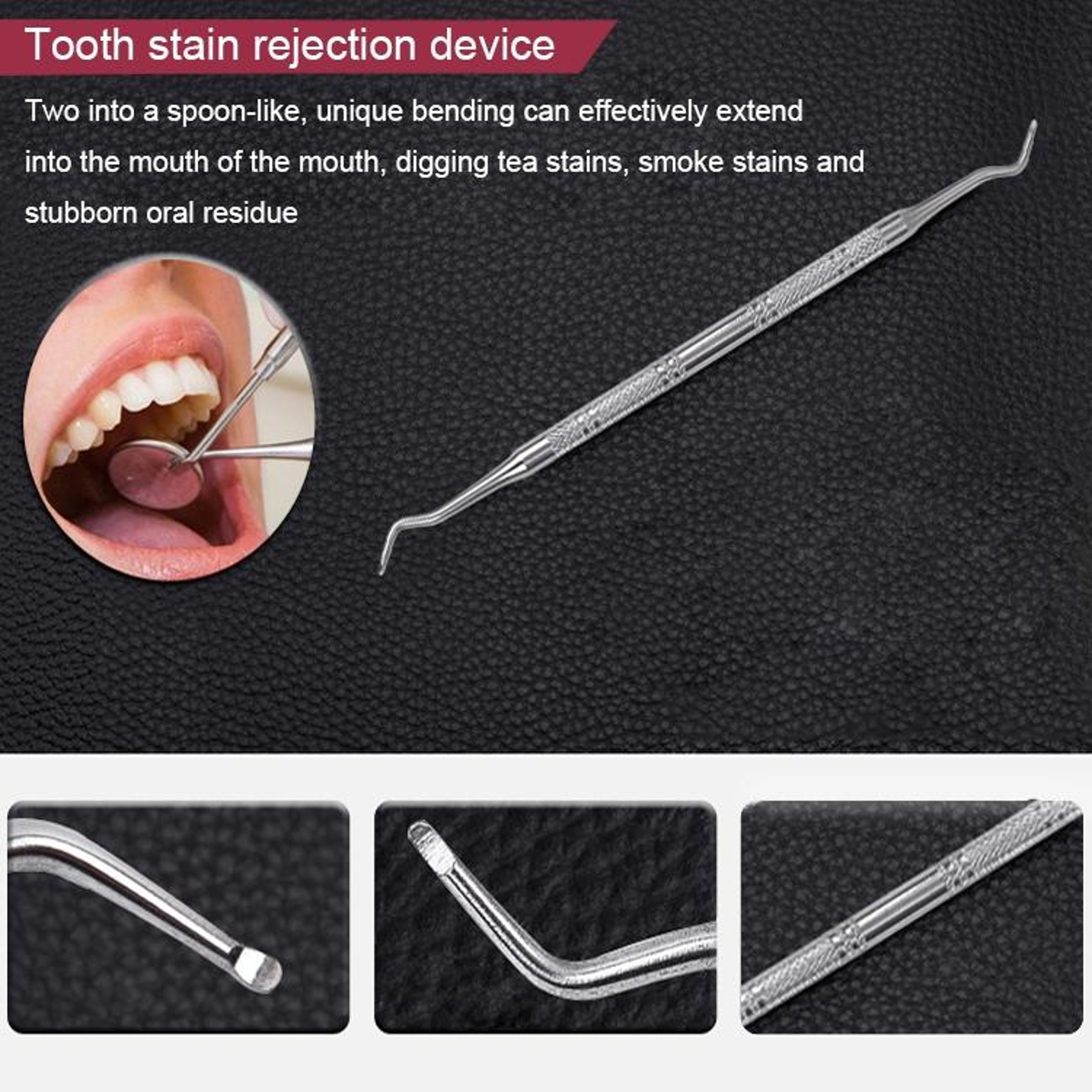 6in1 Dental Cleaning Tools Kit Stainless Steel Oral Care Set With Mirror  Tartar Remover 7