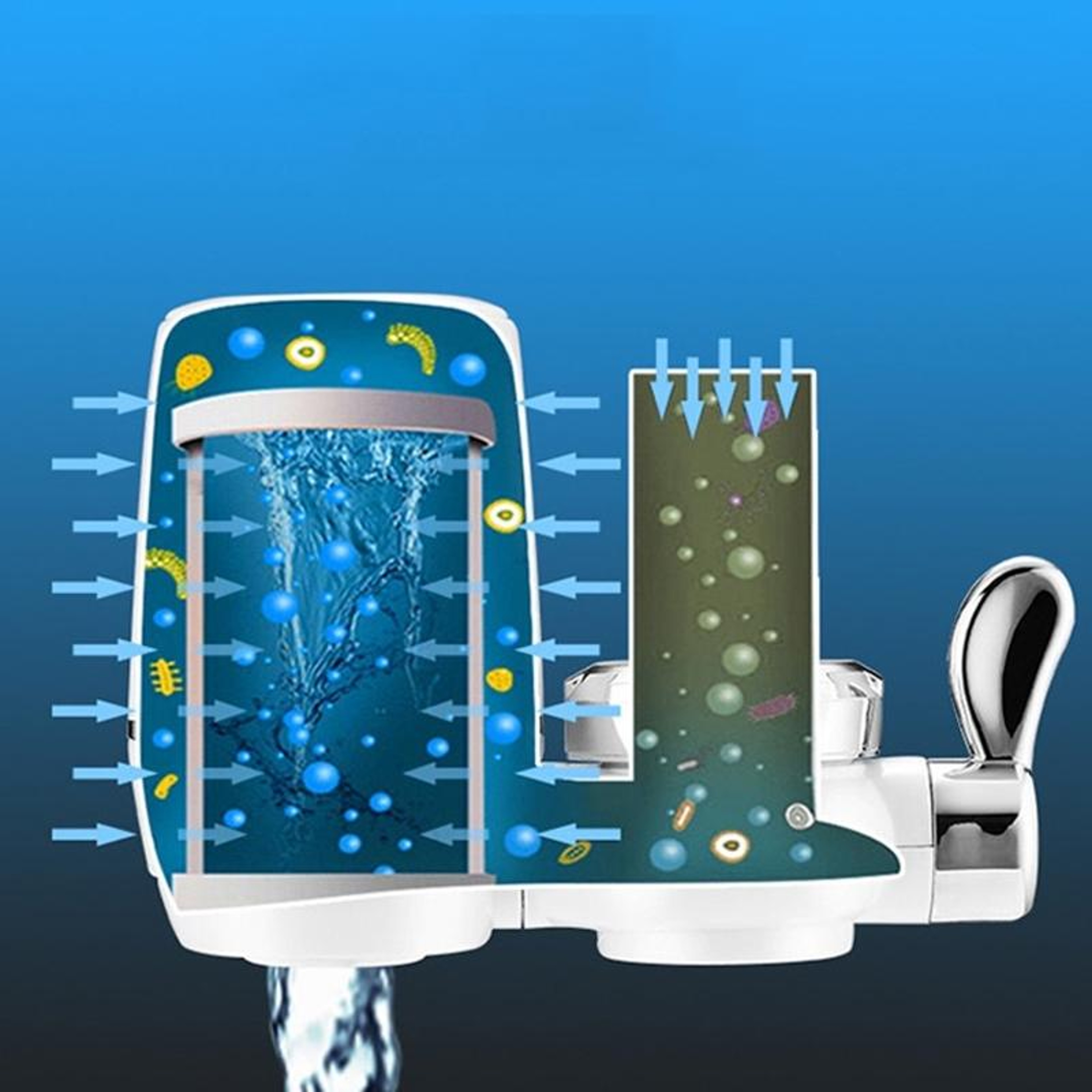 PureFlow Kitchen Faucet Water Filter  Ceramic Tap Water Purifier for Clean Drinking Water – view 5