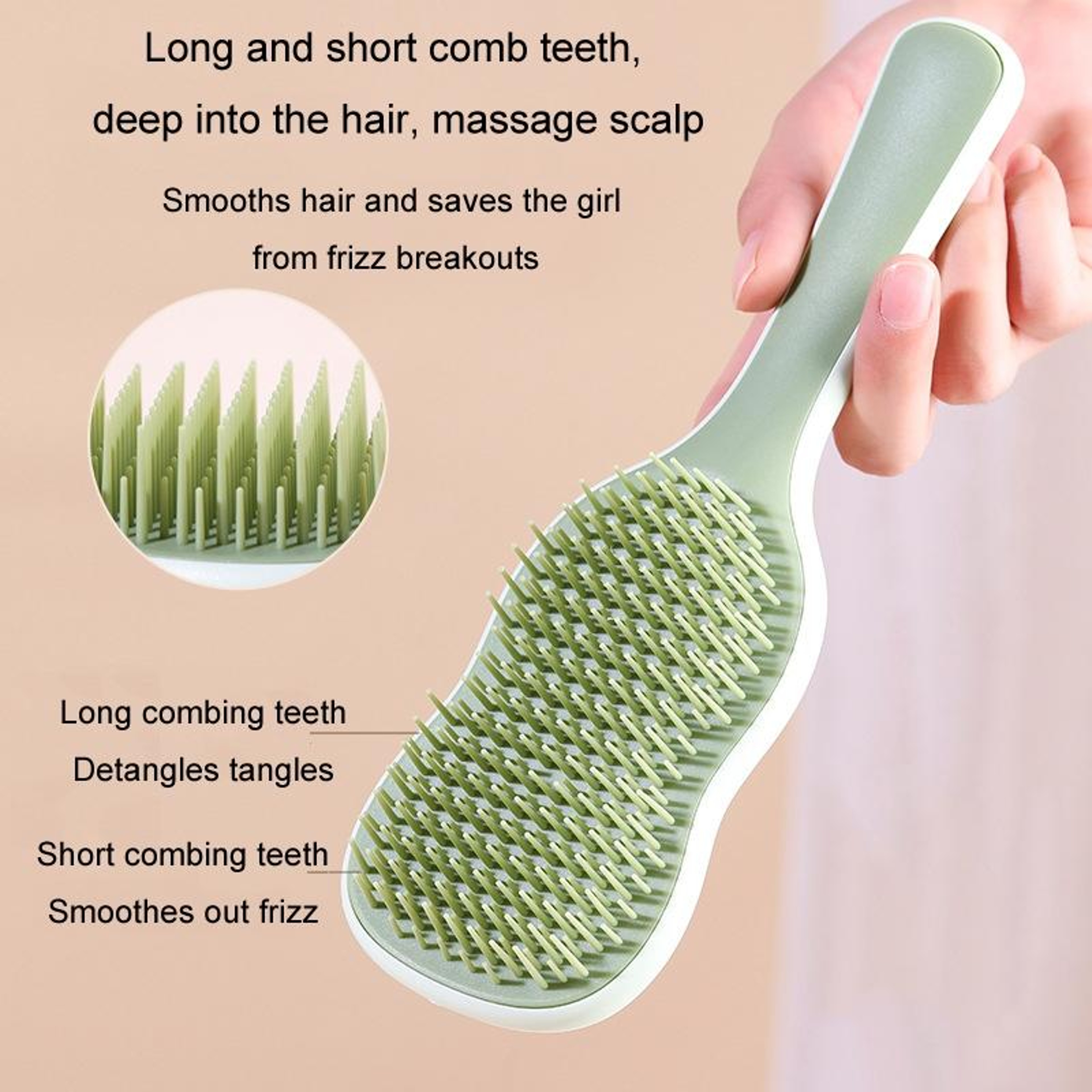 Detangling Airbag Massage Hair Comb For Smooth Long Hair 2