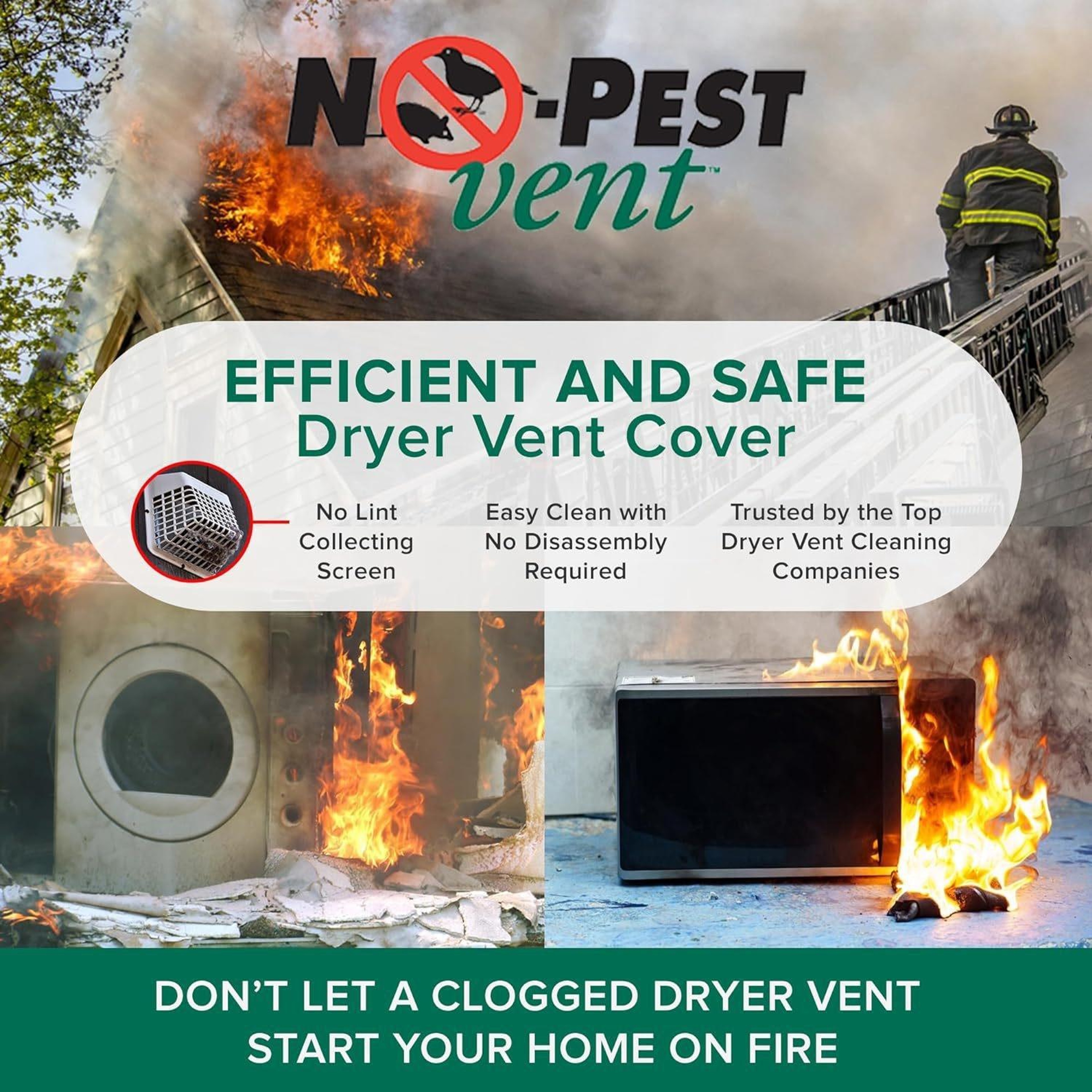 Dual Door Magnetic Dryer Vent Cover Outdoor No Pest Exhaust Vent Protector – view 6