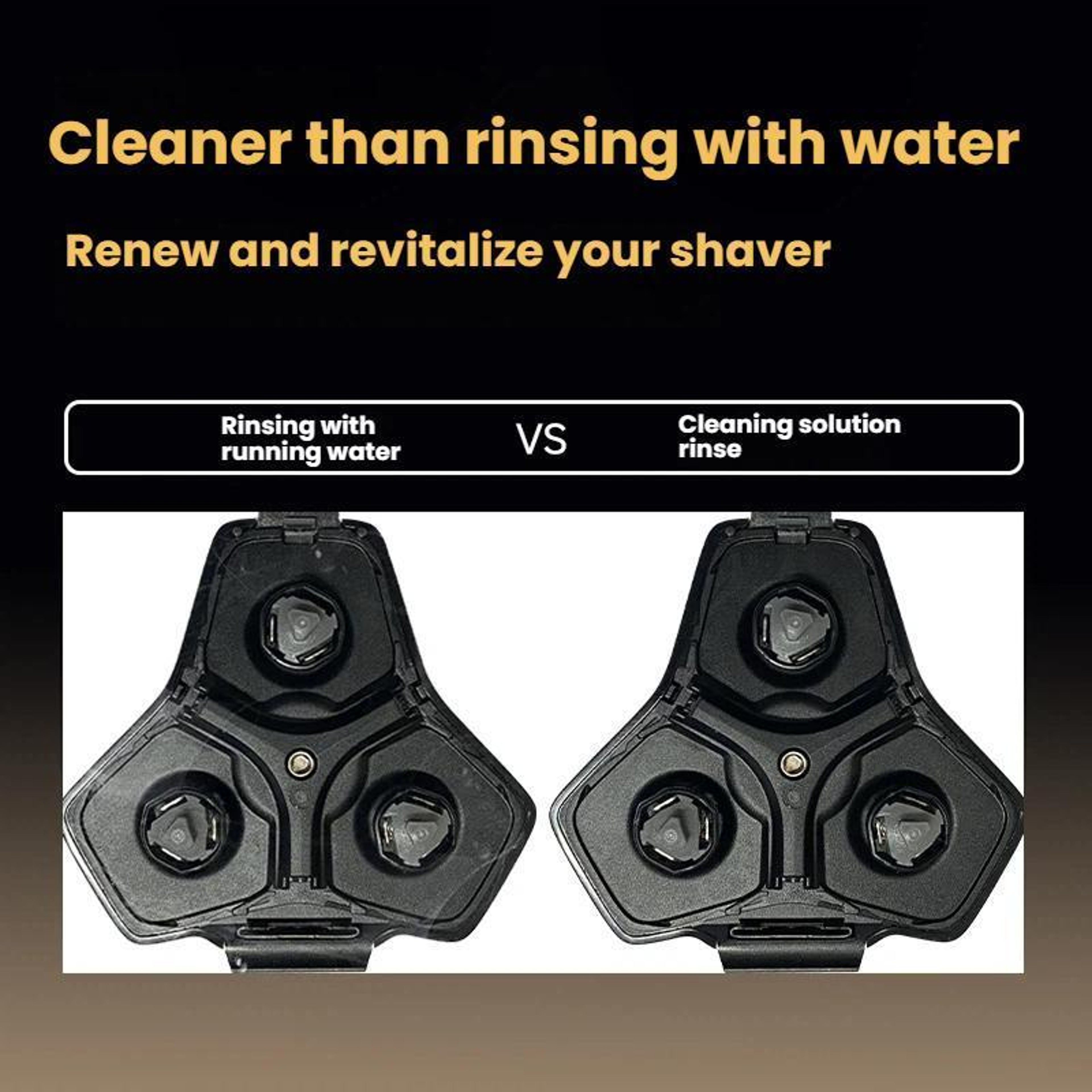 Shaver Cleaning Station Dock, Automatic shaver cleaning station & Sanitizing Base – view 3