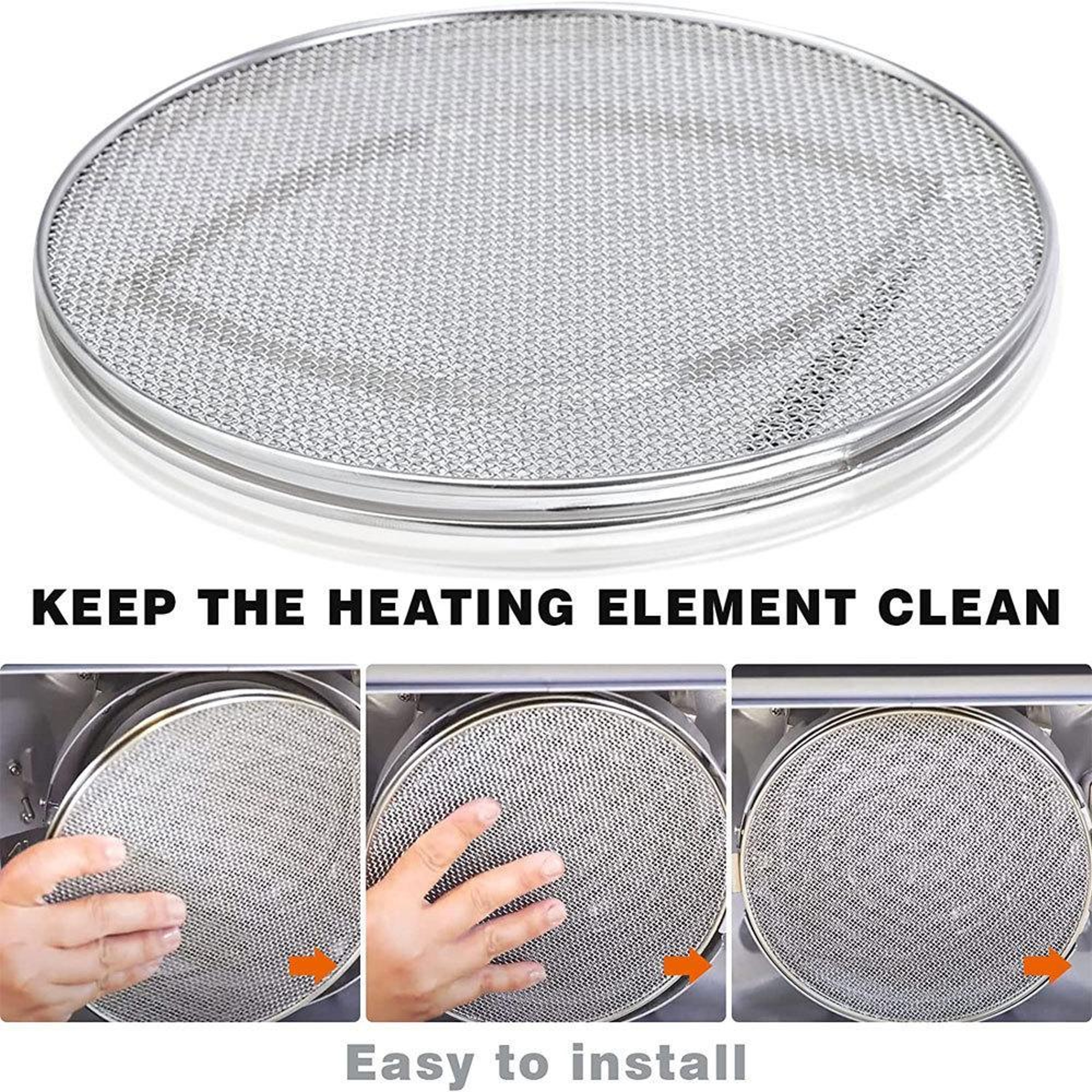 Ninja Air Fryer Splatter Guard Double Layer Stainless Steel Screen 767 Inch Oil Splash Protector 4