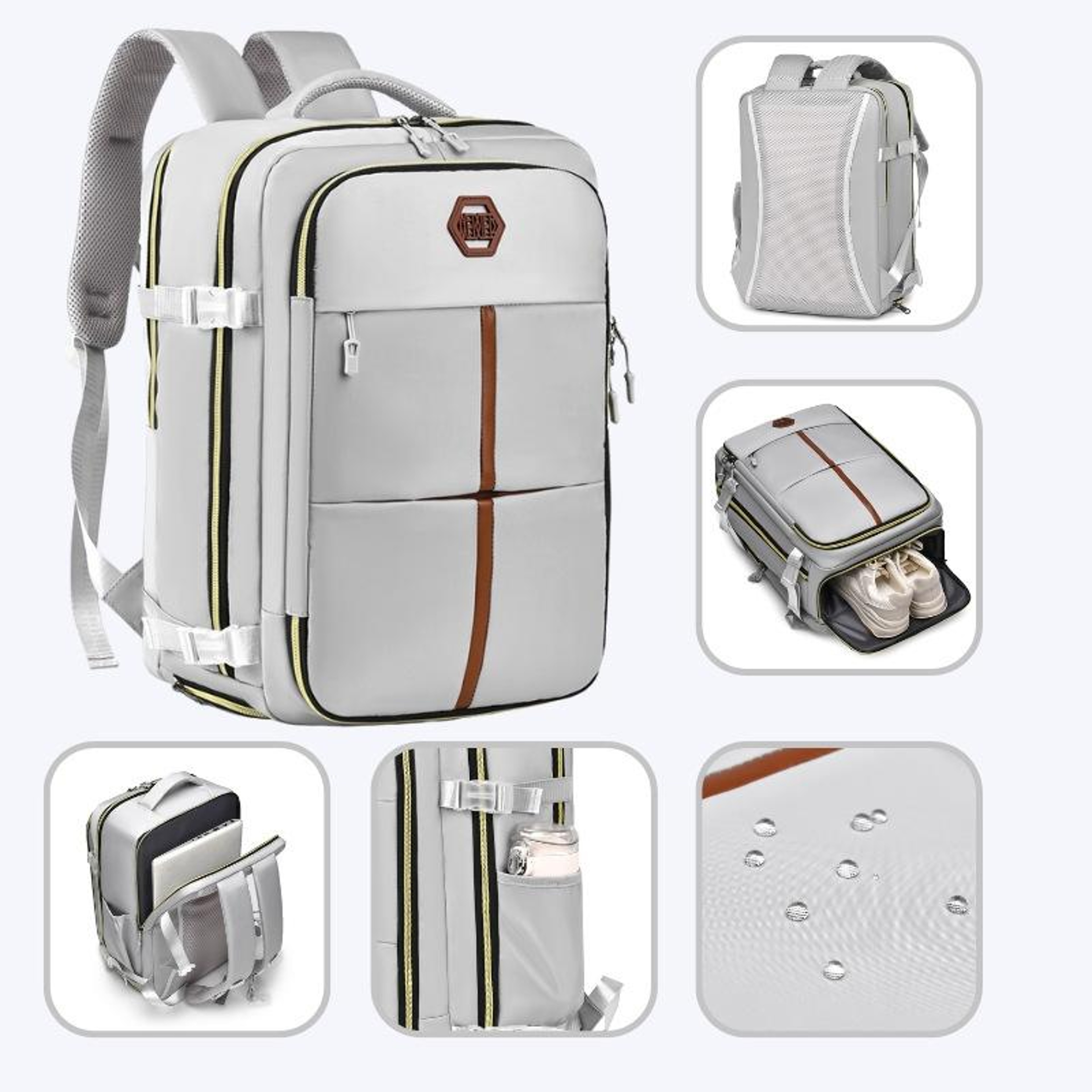 Large Capacity Travel Backpack Waterproof School Bag For Students  Daily Commute 1