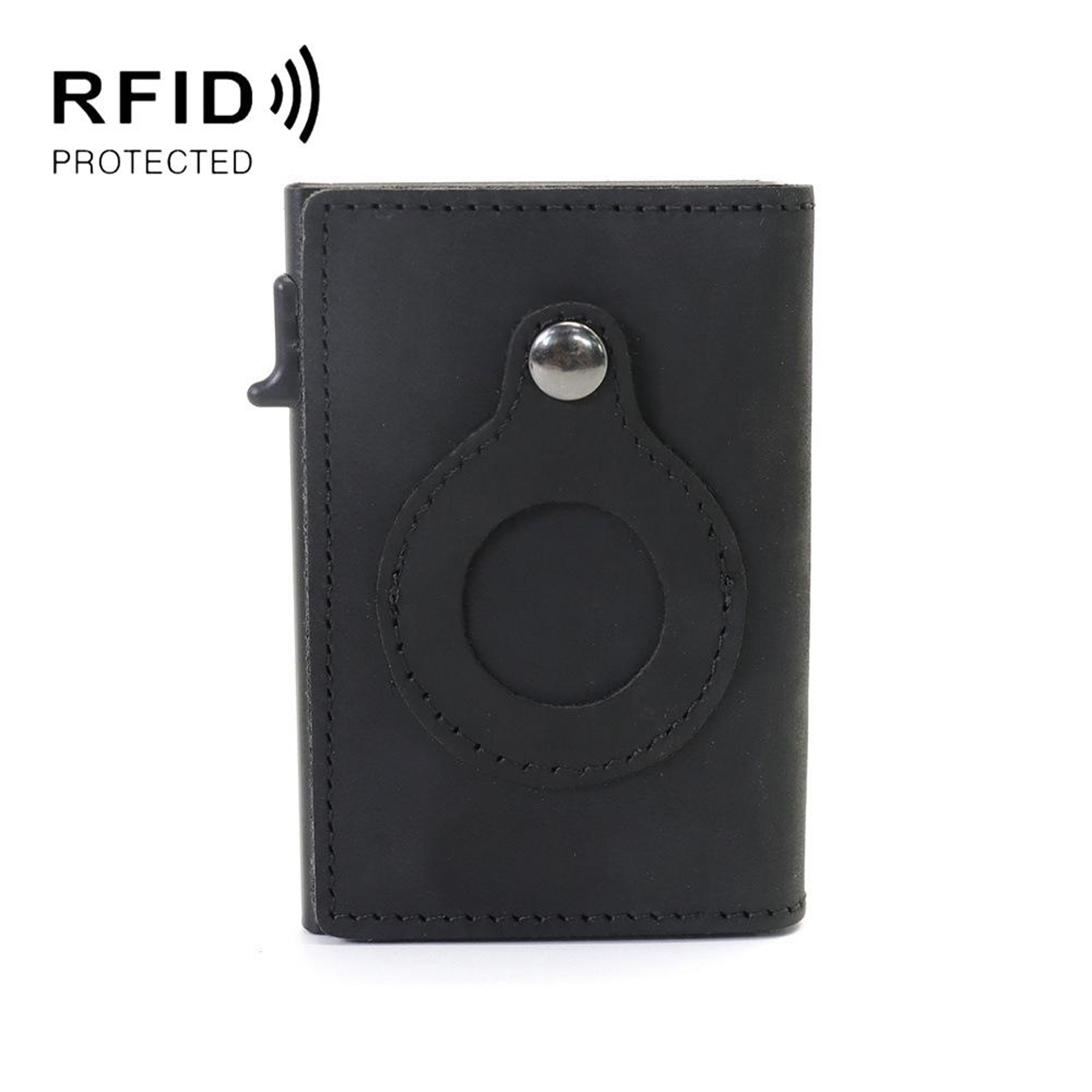 Anti Theft AirTag Wallet Slim RFID Card Holder Leather Magnetic Wallet For Men 8