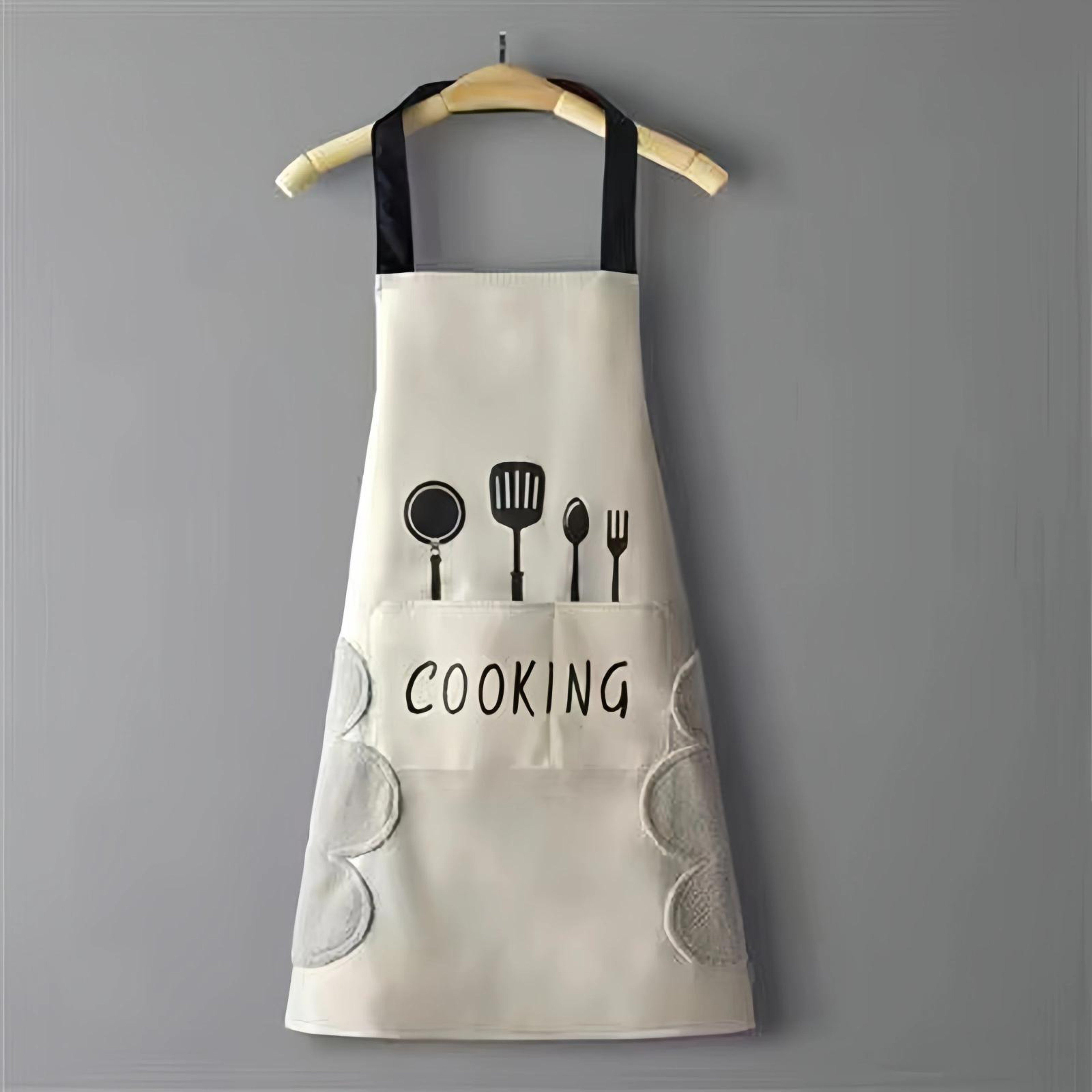 Waterproof Apron With Phone Pocket  OilResistant Kitchen Smock 6