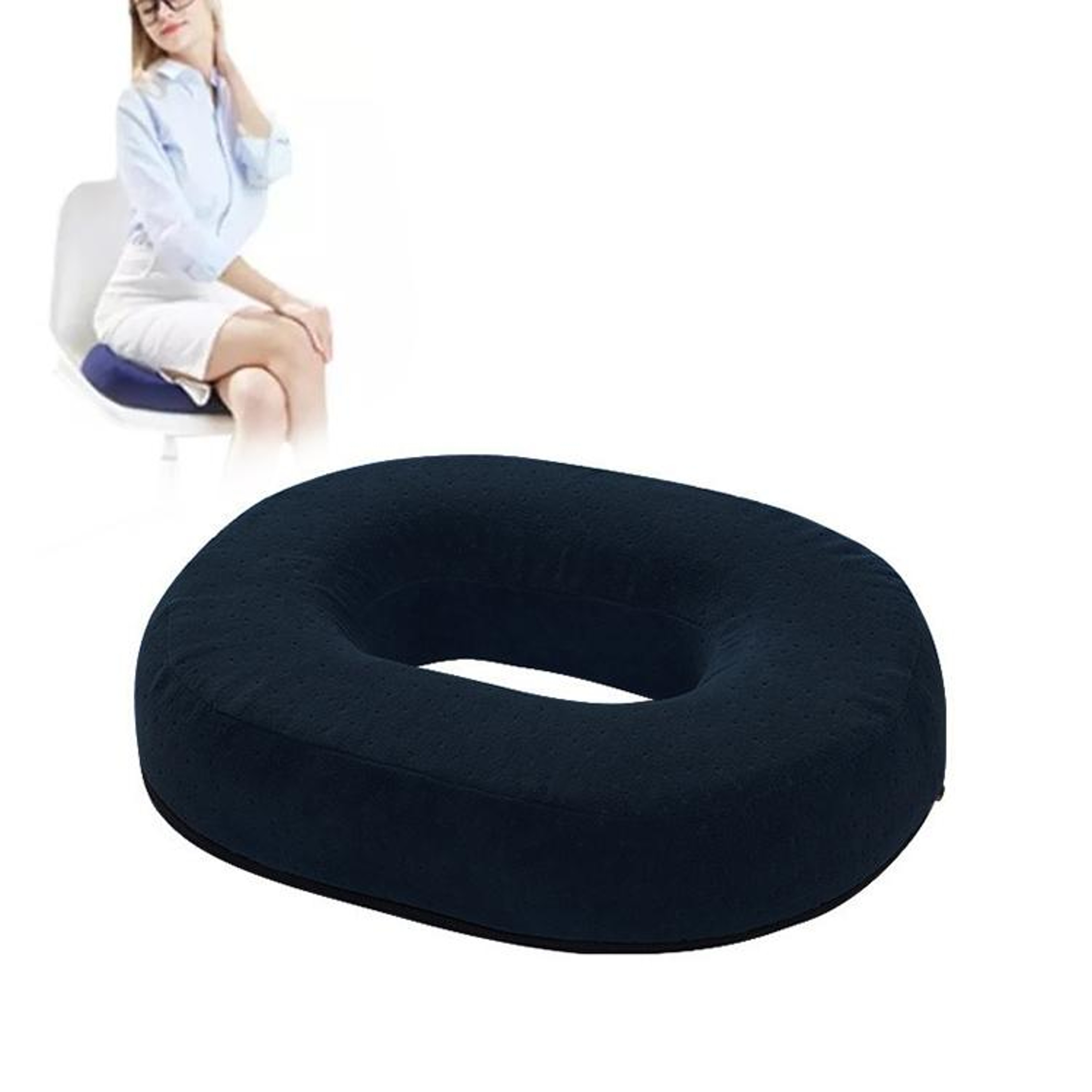 Orthopedic Seat Cushion For Tailbone Relief Memory Foam Donut Pillow For Office  Recovery 0