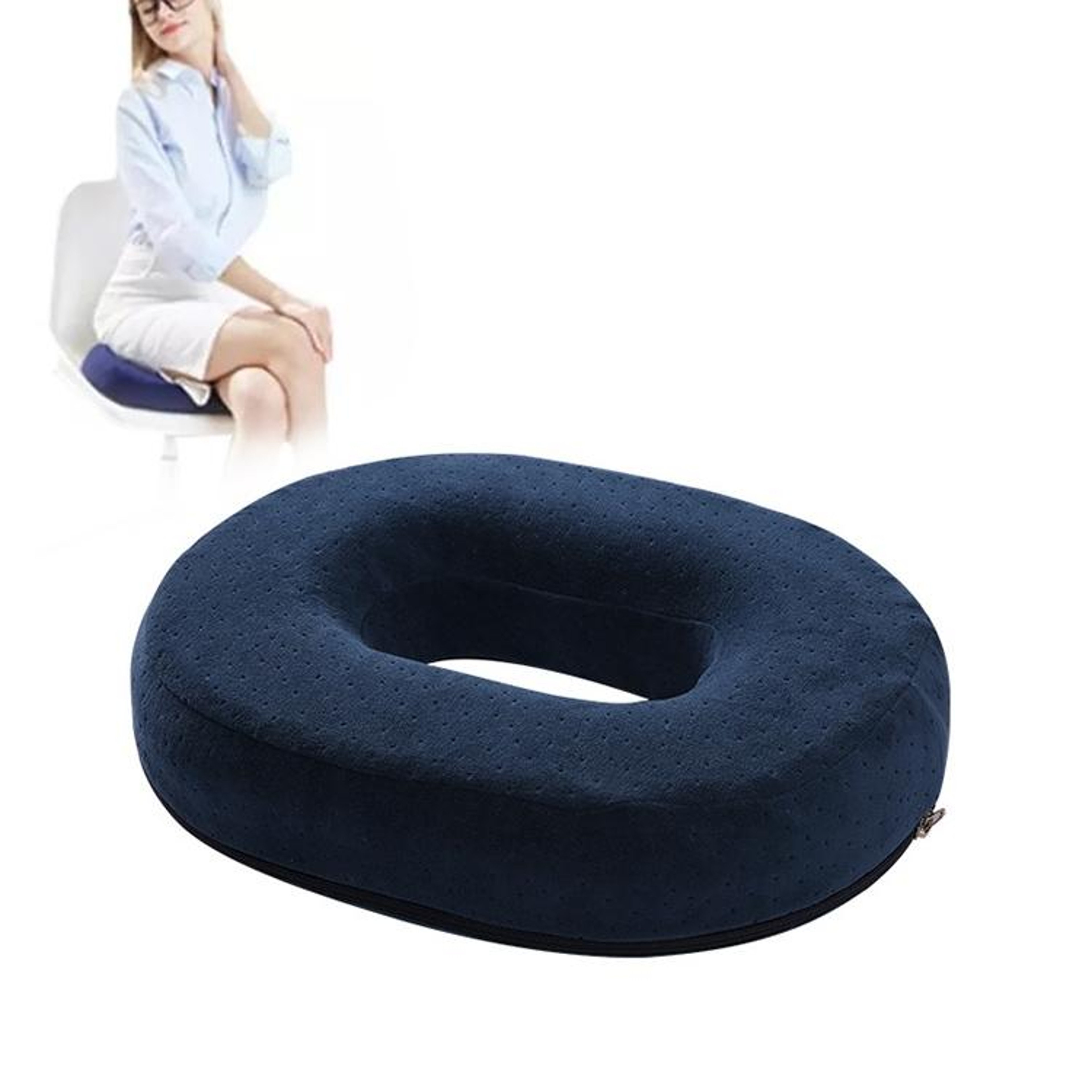Orthopedic Seat Cushion For Tailbone Relief Memory Foam Donut Pillow For Office  Recovery 7