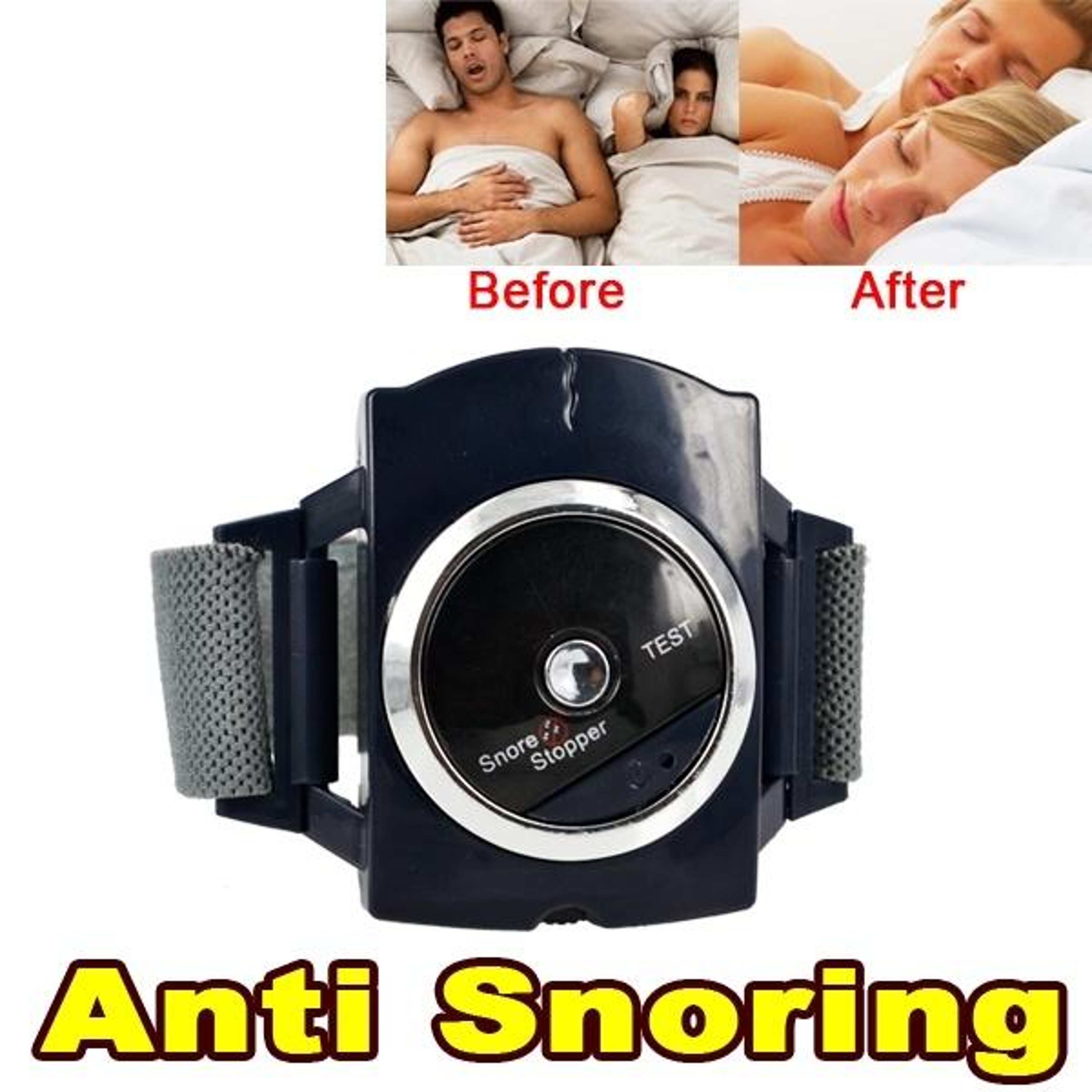 Smart Snoring Relief Device Wristband With Infrared Biofeedback Therapy 1