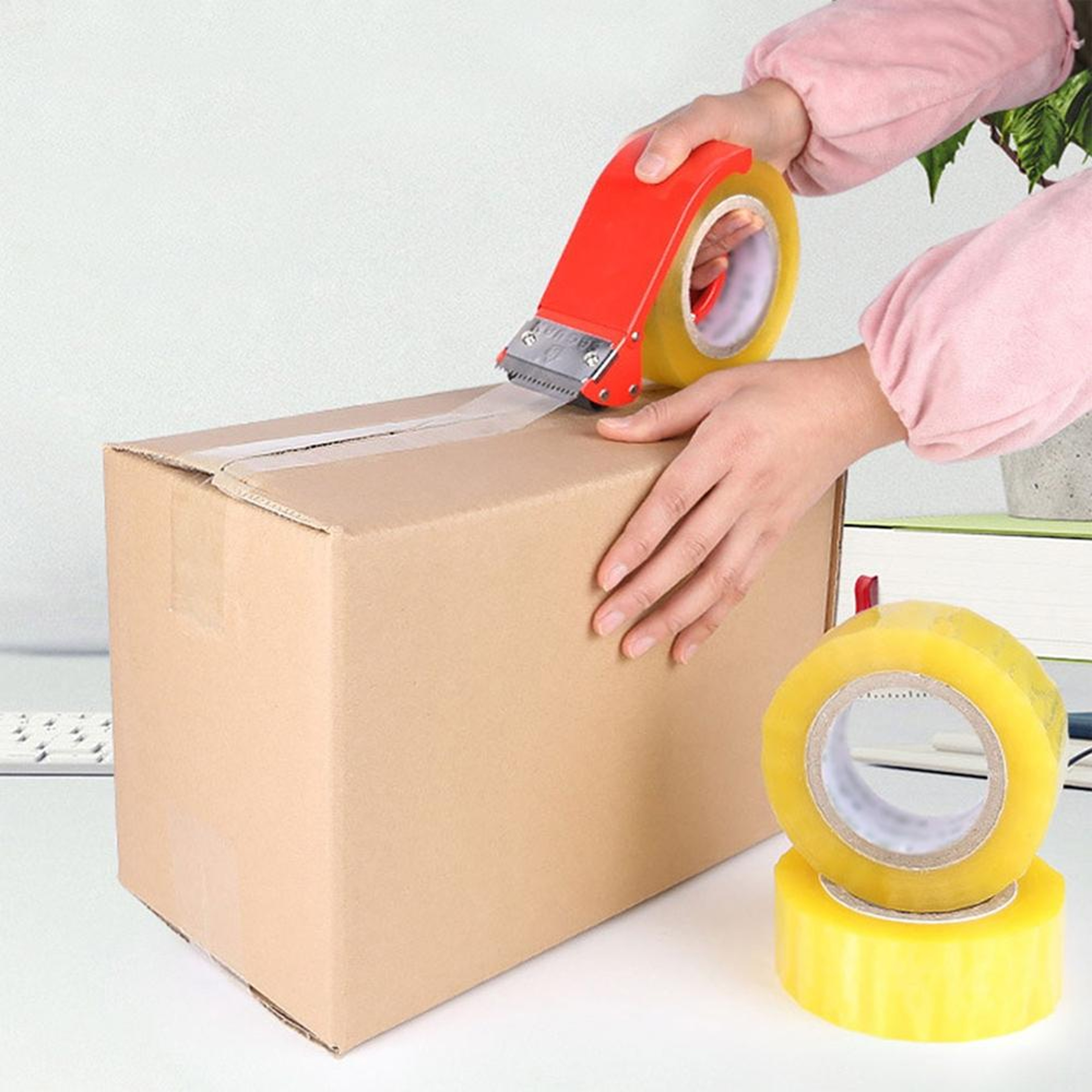 Heavy Duty Tape Dispenser with Stainless Steel Blade for Carton Sealing & Packing Tape – view 7