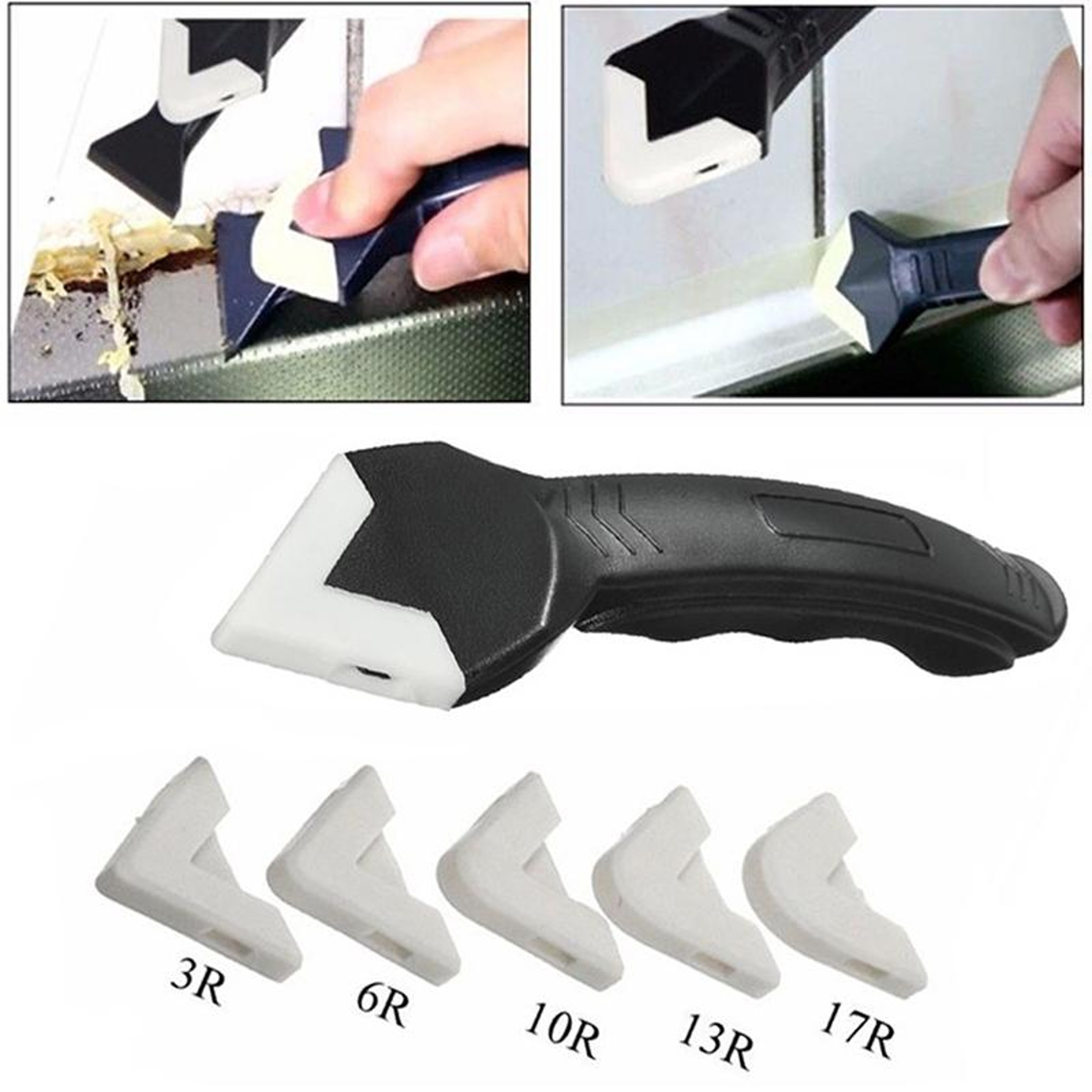 PrecisionPro Silicone Caulking Tool For Smooth Sealant Finishing  Grout Repair 2