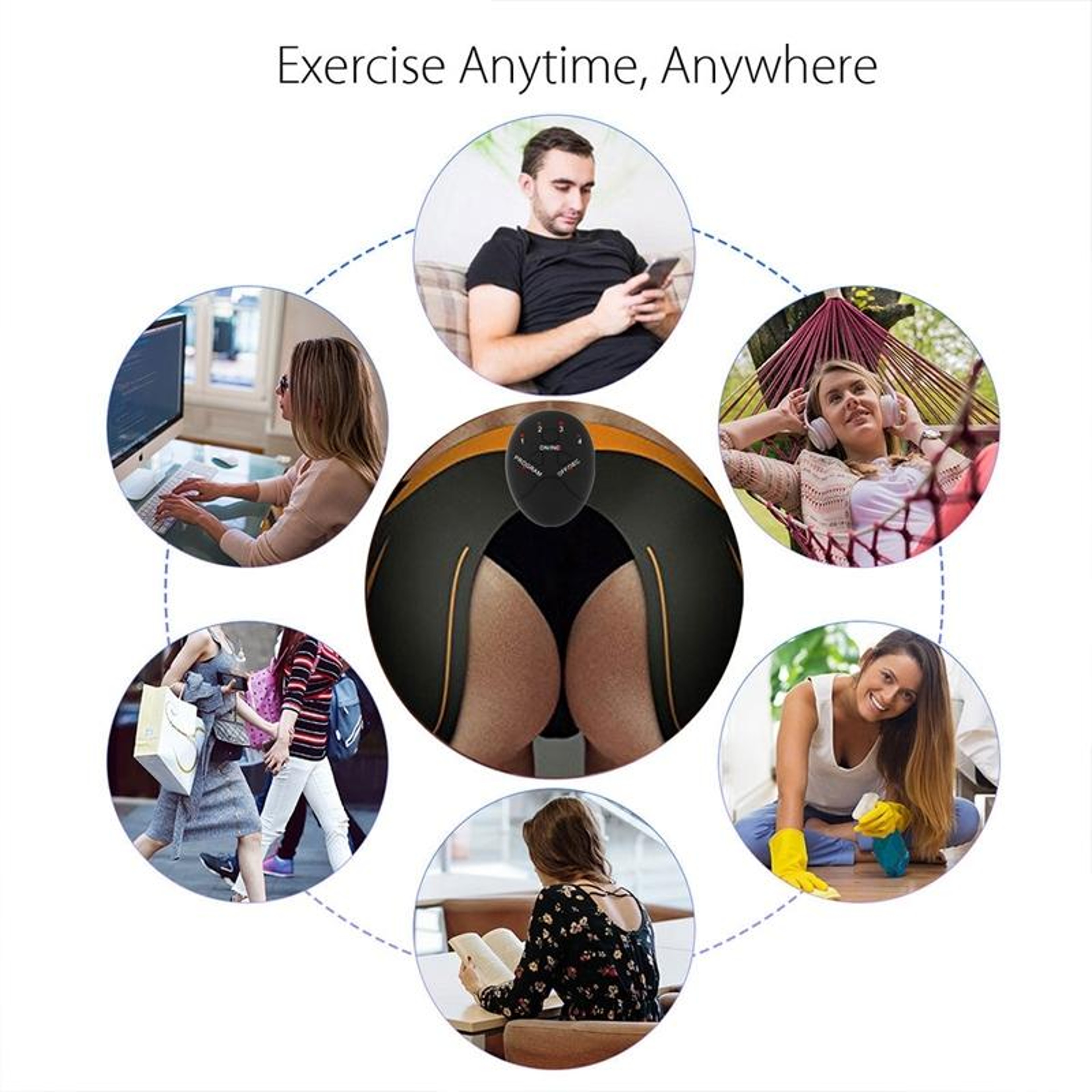 EMS Hip Trainer And Butt Lift Massager Pad For Toning Shaping And Muscle Activation 5