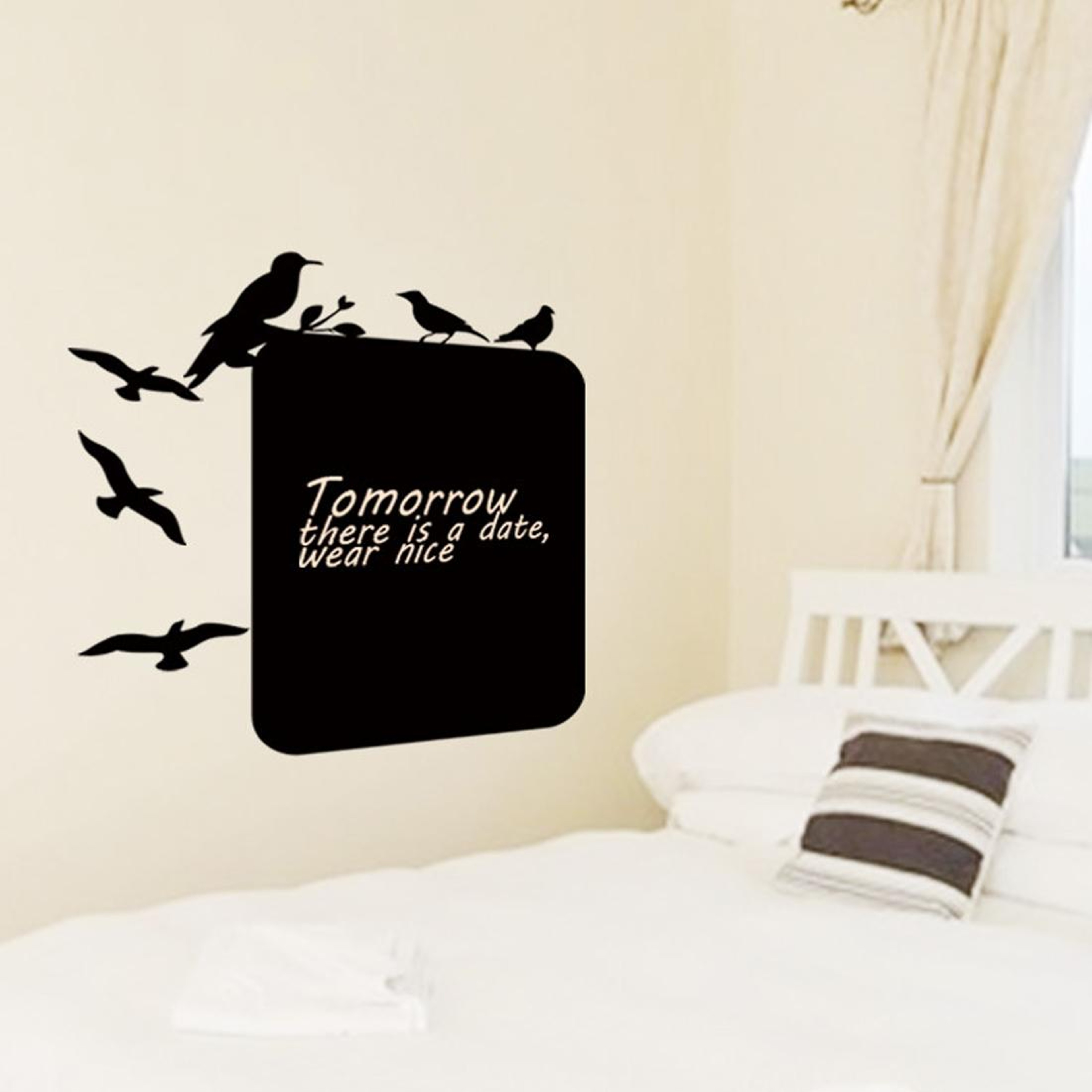 Thicker Blackboard Paste Wall Stickers Living Room Decoration Stickers Children Room Office Solid Color Wall Stickers – view 2